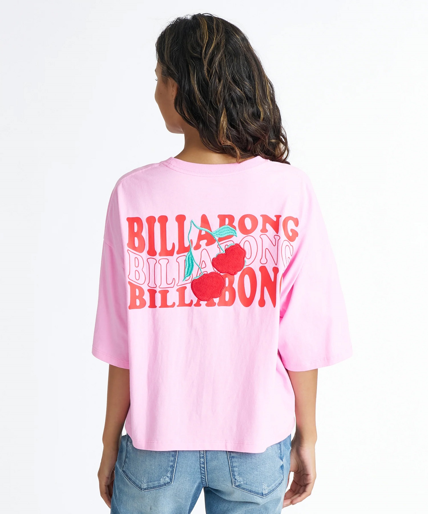 BILLABONG ビラボン 半袖 Tシャツ レディース CHERRY WIDE LOOSE CR