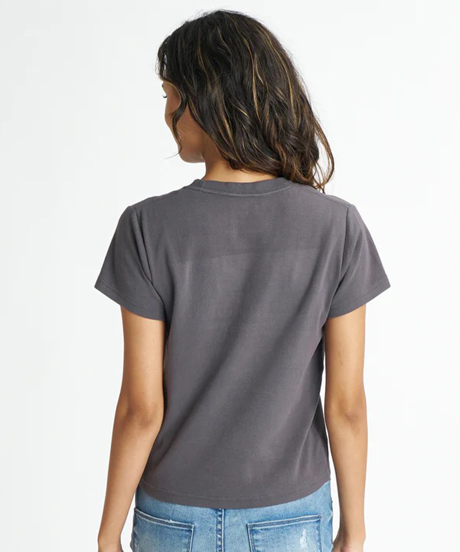 BILLABONG ビラボン 半袖 Tシャツ レディース ロゴ STUDS LOGO BABY FIT TEE BG01C214(DBU1-M)