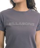 BILLABONG ビラボン 半袖 Tシャツ レディース ロゴ STUDS LOGO BABY FIT TEE BG01C214(DBU1-M)