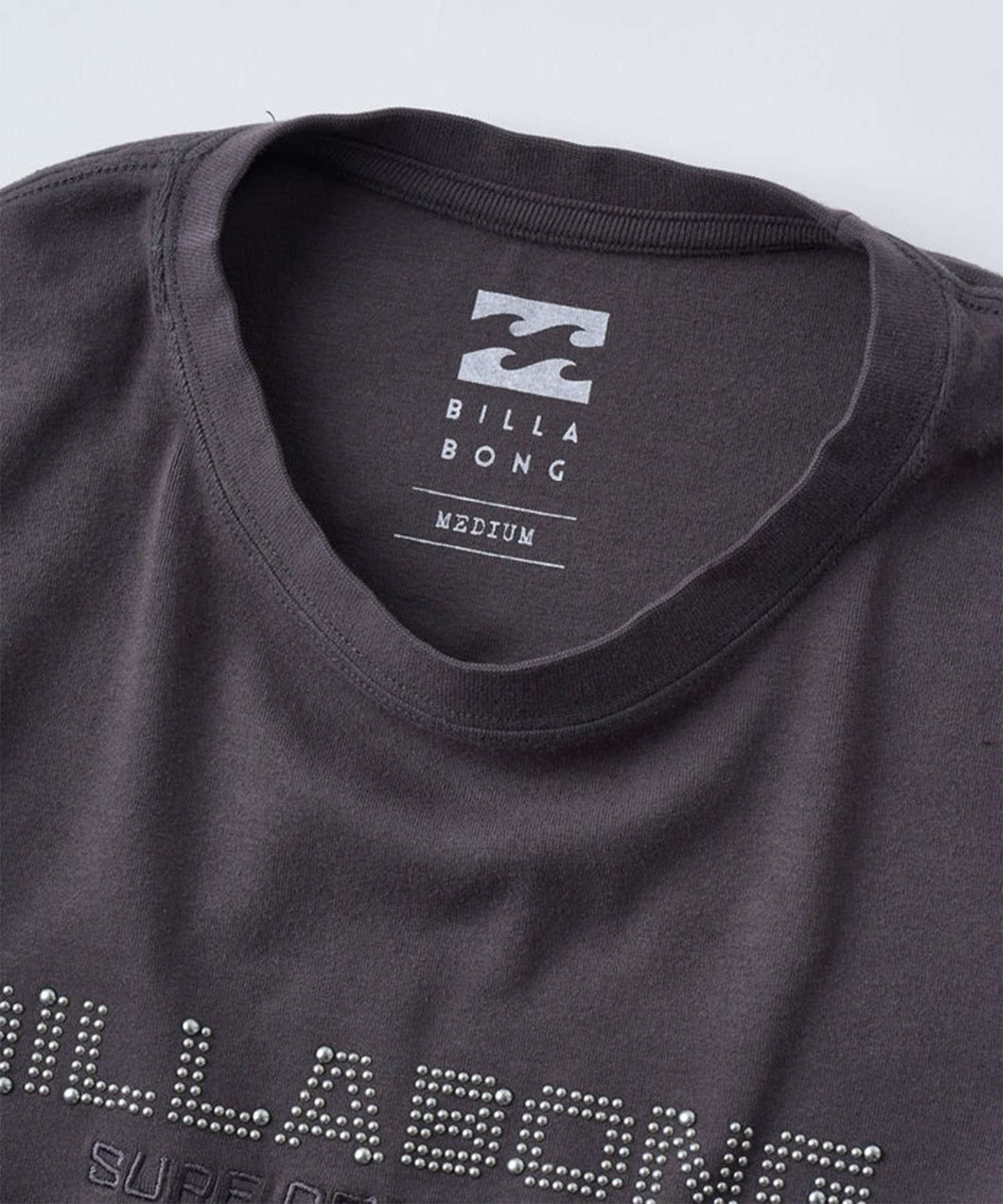 BILLABONG ビラボン 半袖 Tシャツ レディース ロゴ STUDS LOGO BABY FIT TEE BG01C214(DBU1-M)