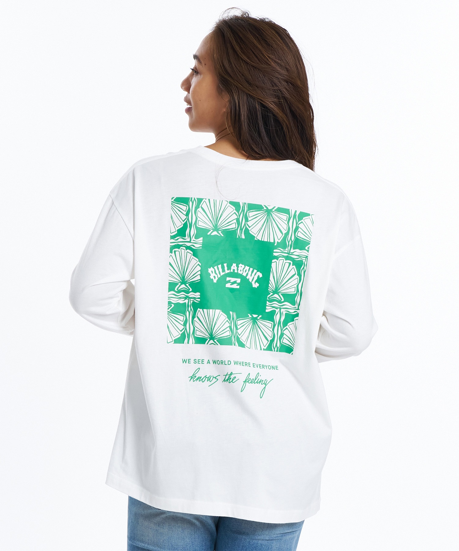 BILLABONG ビラボン 長袖 Tシャツ ロンT レディース バックプリント