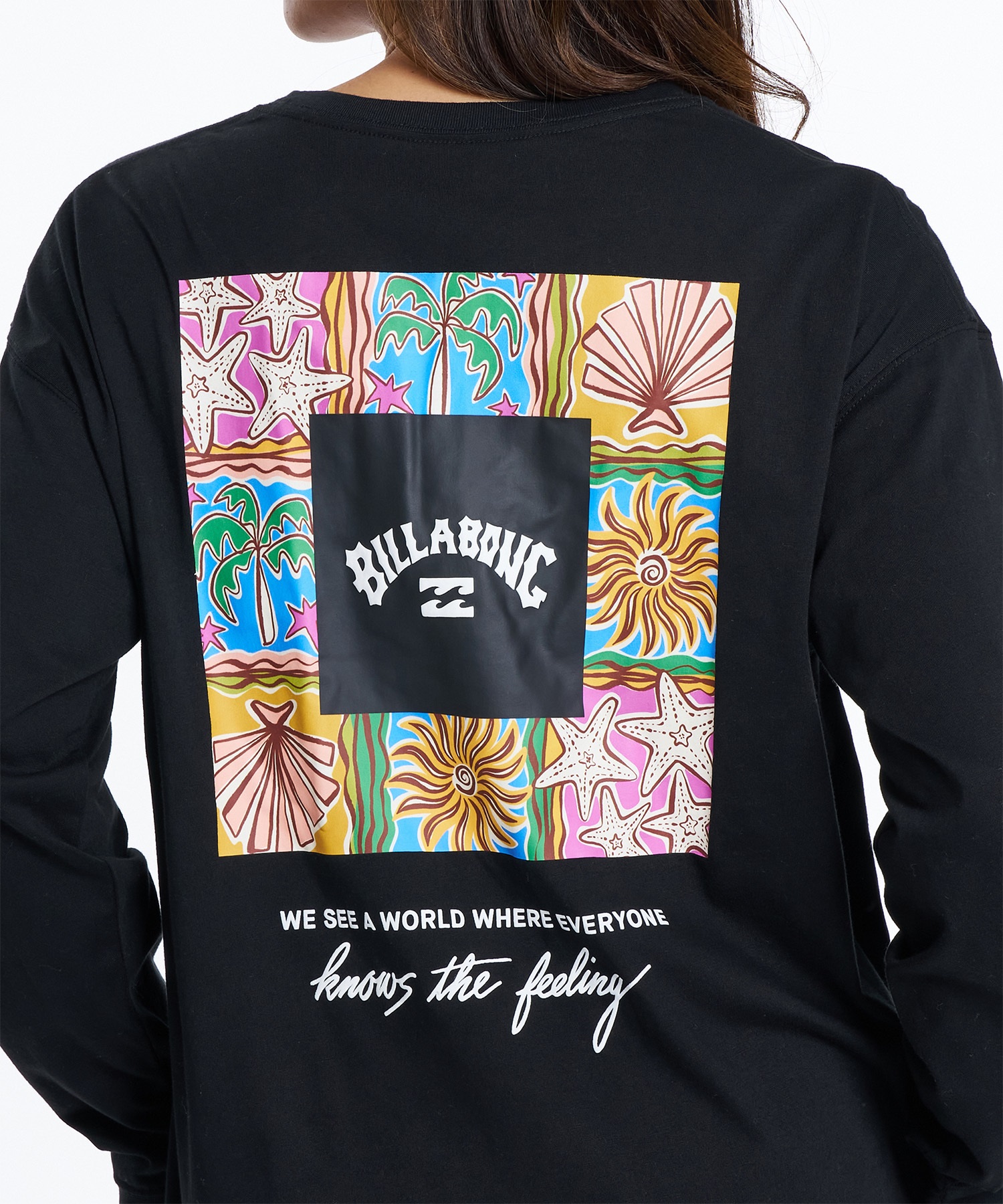 BILLABONG ビラボン 長袖 Tシャツ ロンT レディース バックプリント