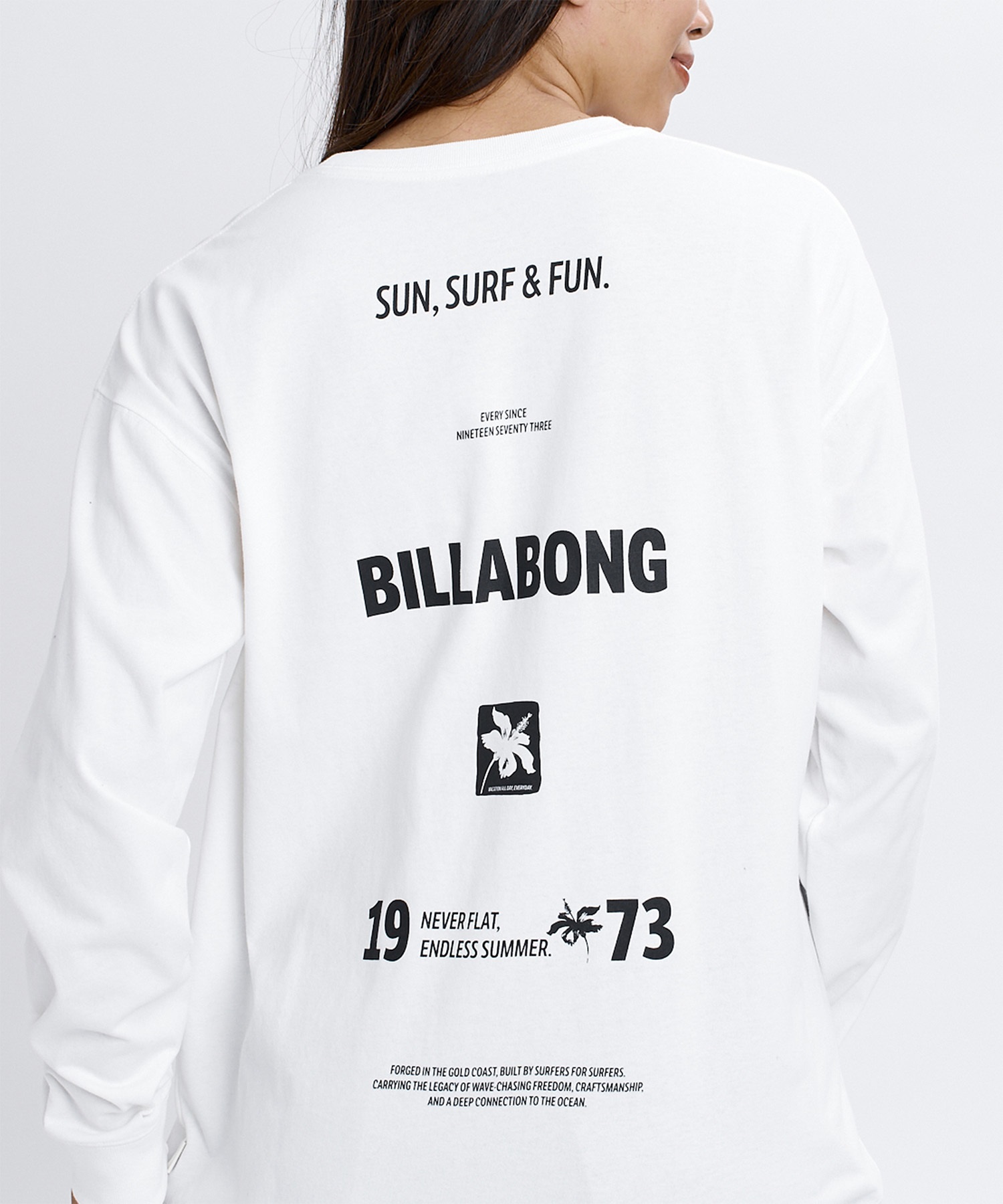 BILLABONG ビラボン 長袖 Tシャツ ロンT レディース バックプリント