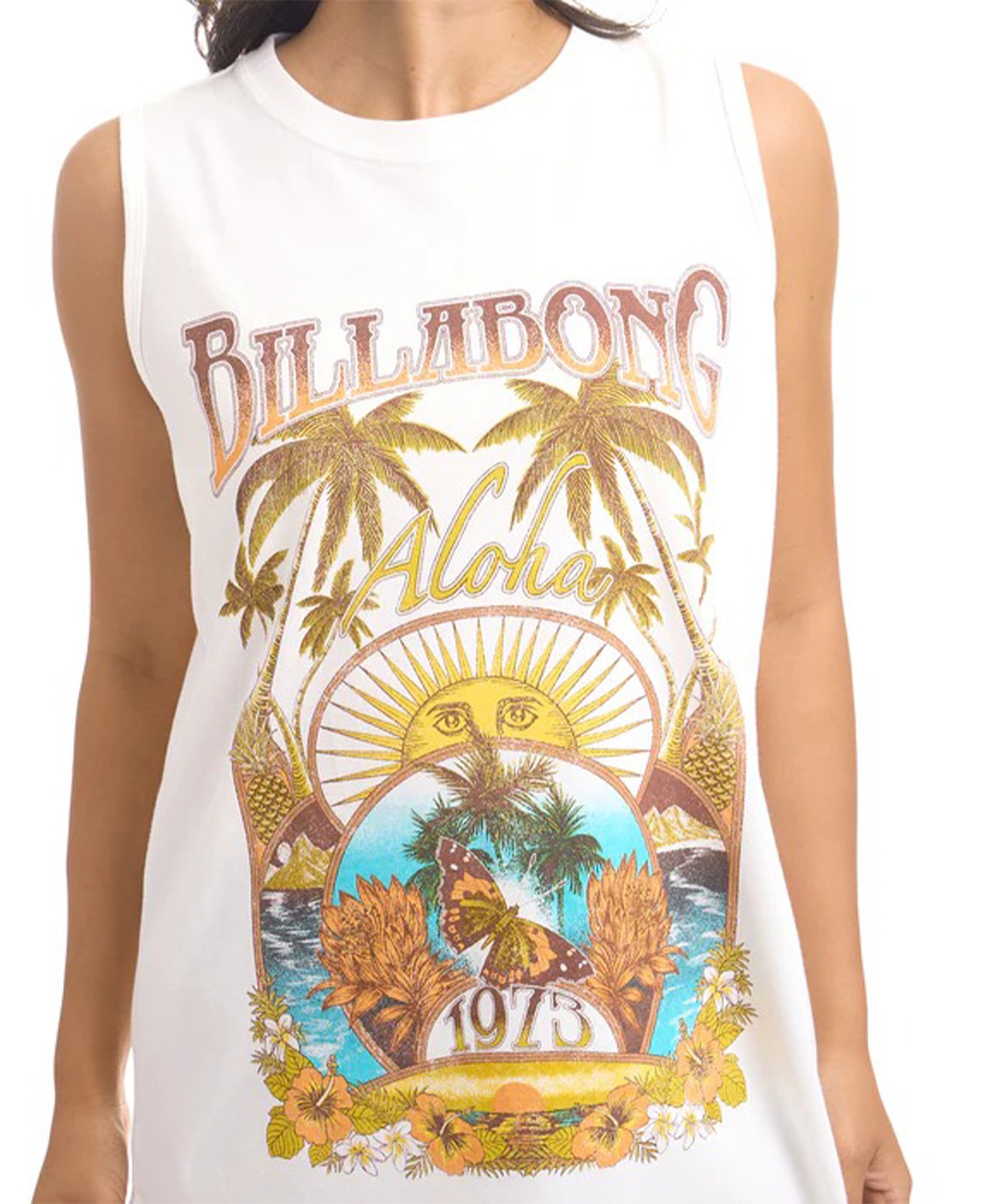 BILLABONG ビラボン タンクトップ レディース UVカット GRAPHIC LOOSE TANK TOP BG01C360(OFB-M)