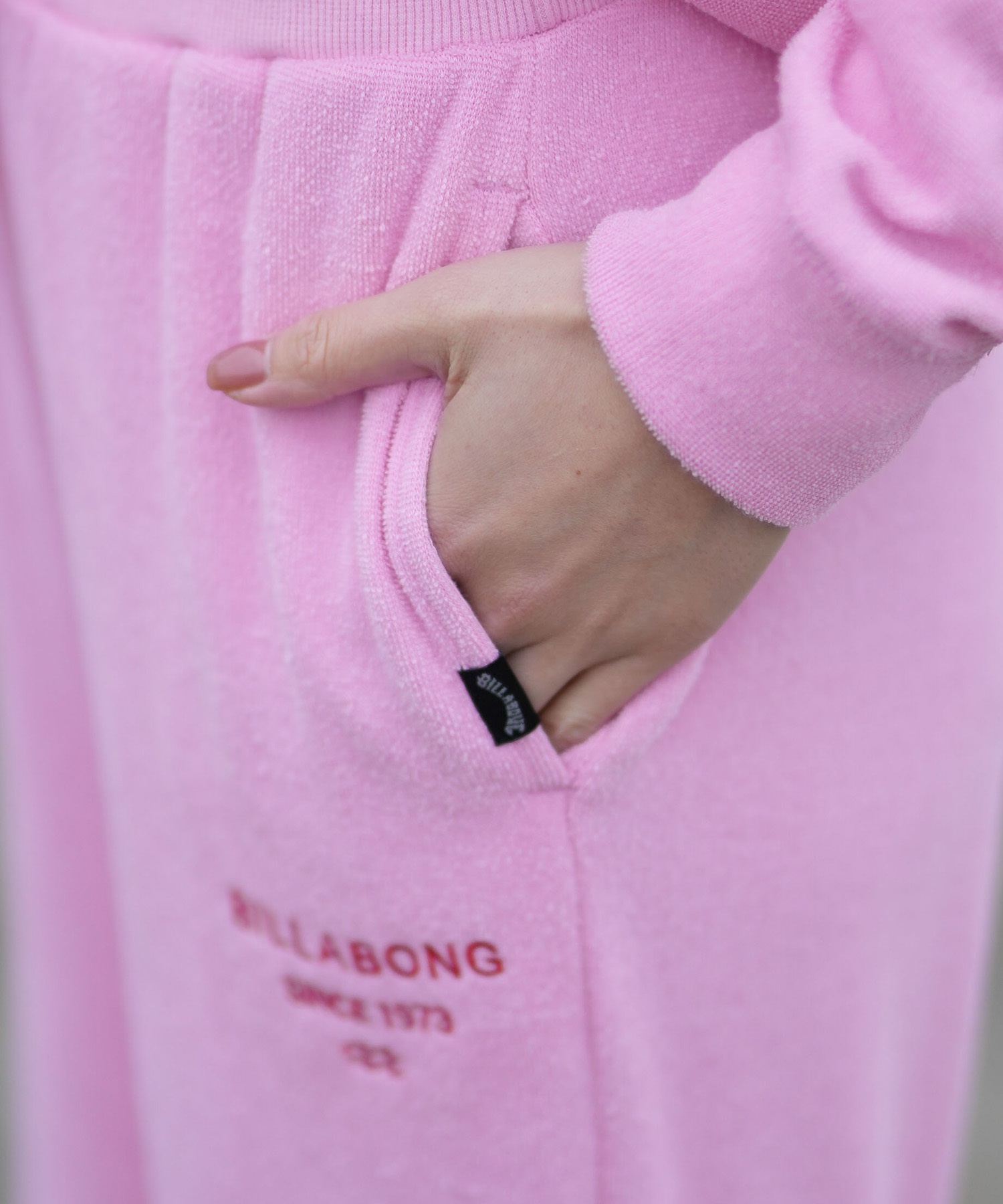 BILLABONG ビラボン ロングパンツ レディース パイル生地 セットアップ対応 BG013707(GRY-M)