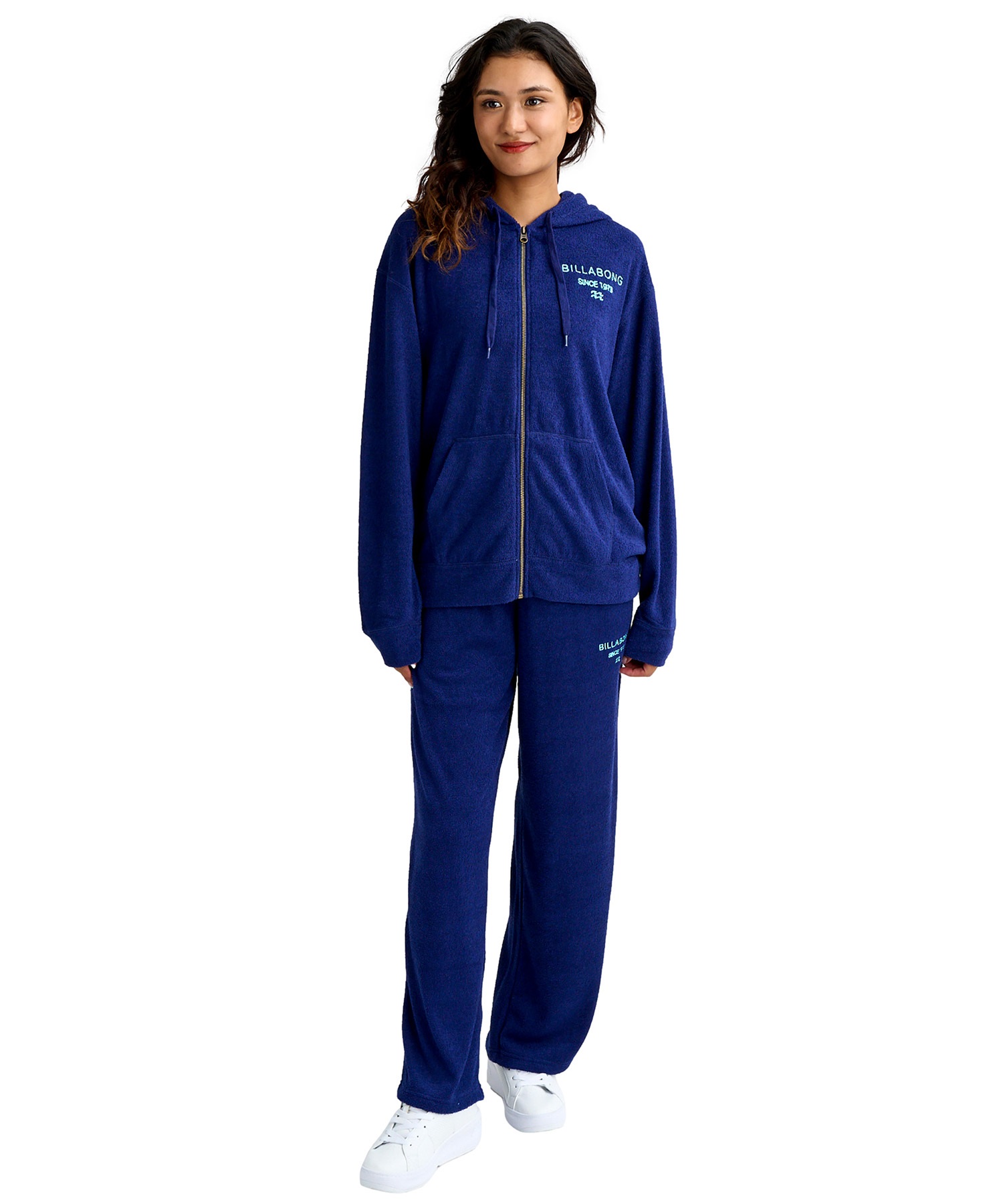 BILLABONG ビラボン ロングパンツ レディース パイル生地 セットアップ対応 BG013707(GRY-M)