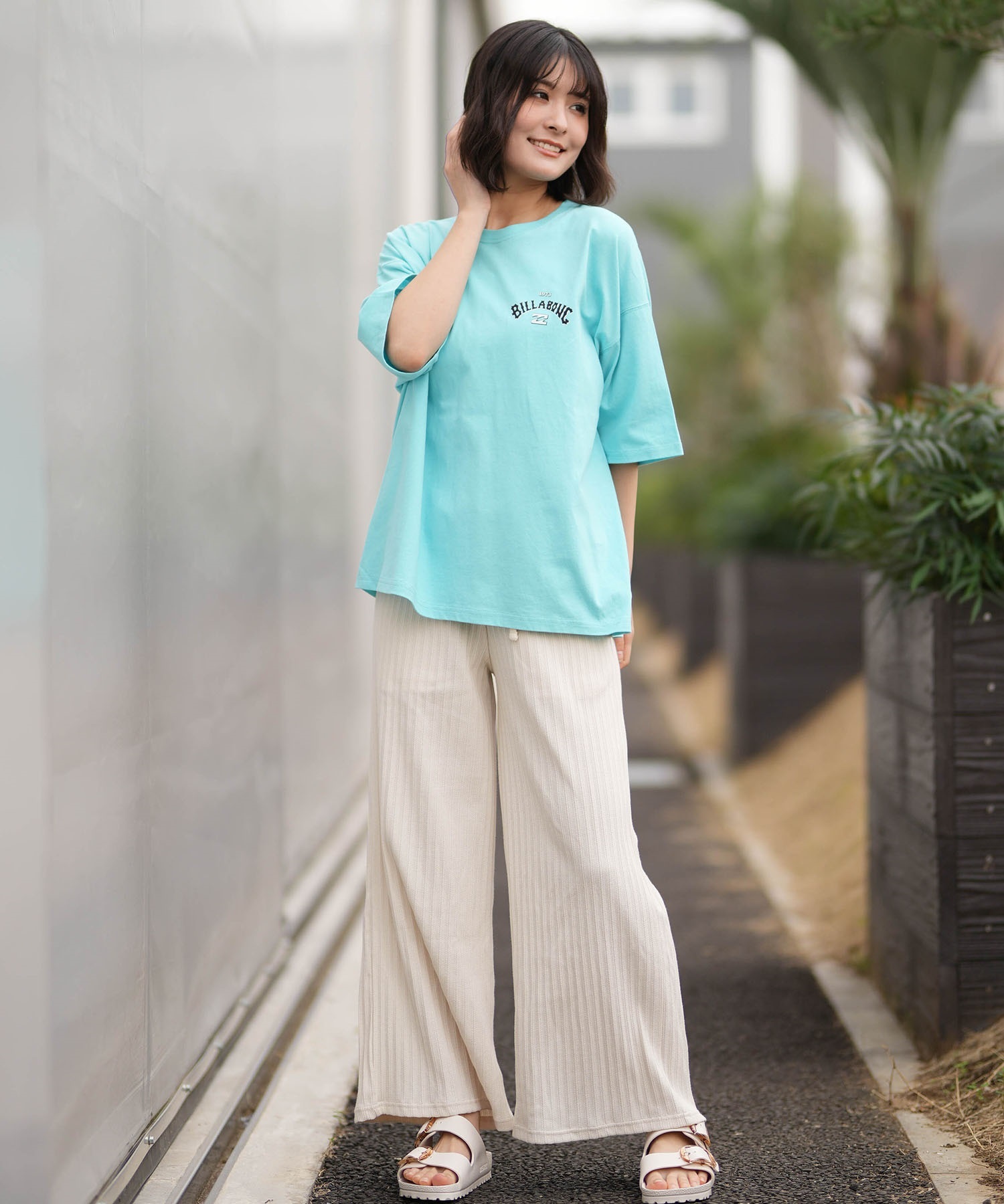 BILLABONG ビラボン ロングパンツ レディース リブ イージーパンツ