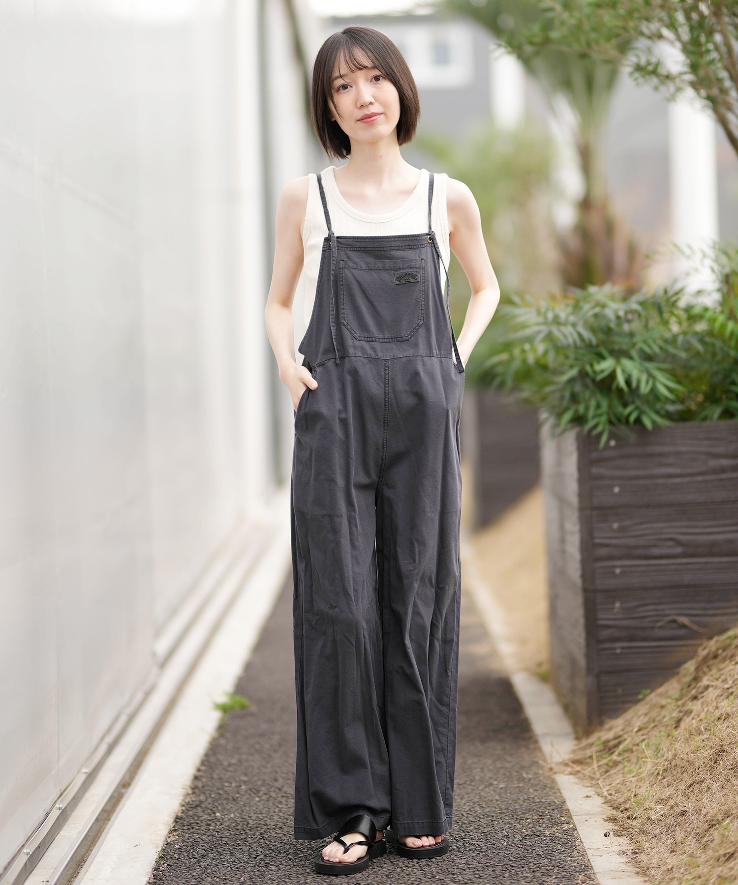 BILLABONG ビラボン オールインワン レディース サロペット パンツ WOVEN SALOPETTE BG013712(BLC-M)