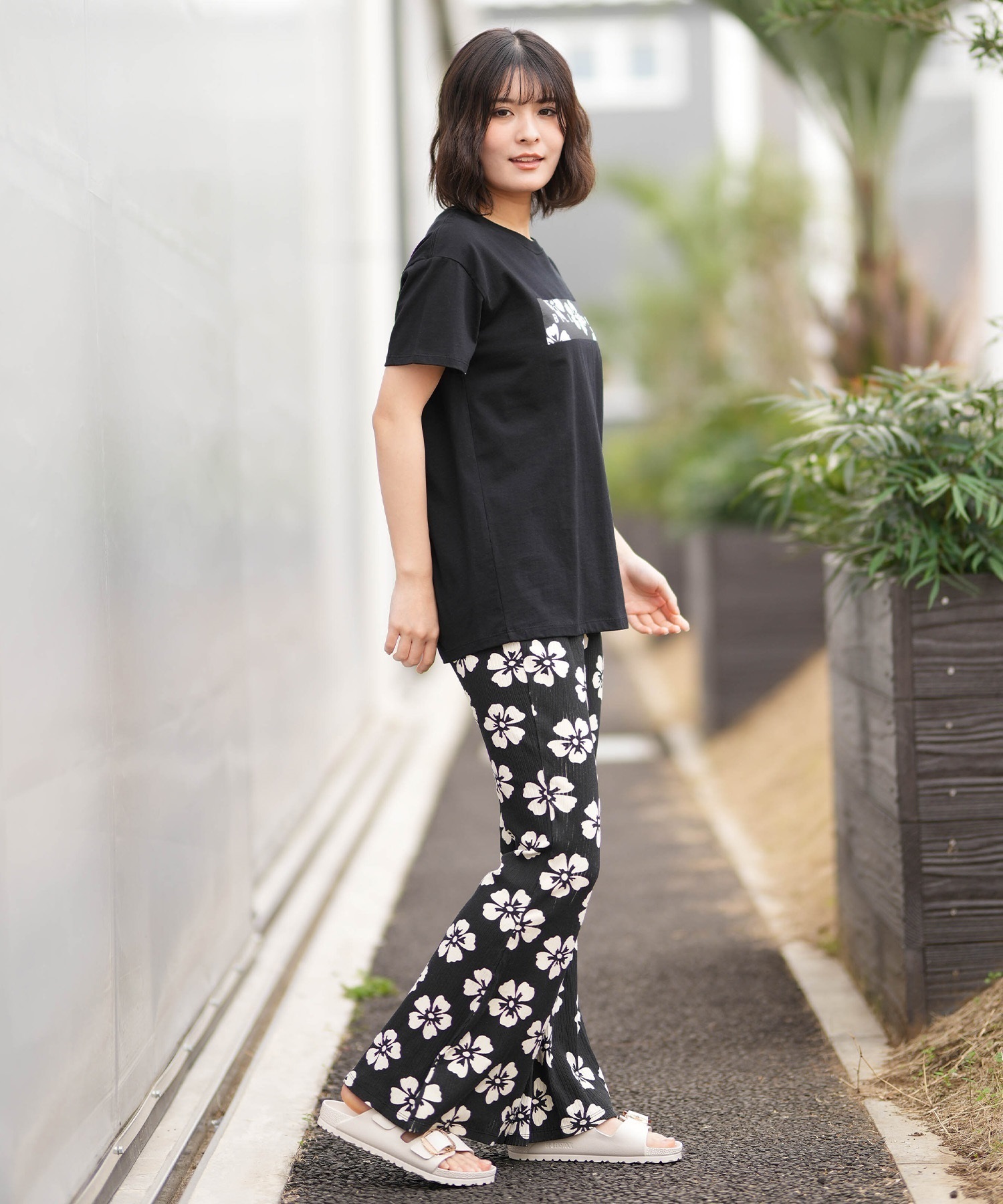 BILLABONG ビラボン ロングパンツ レディース 花柄 FLARE LEGGING