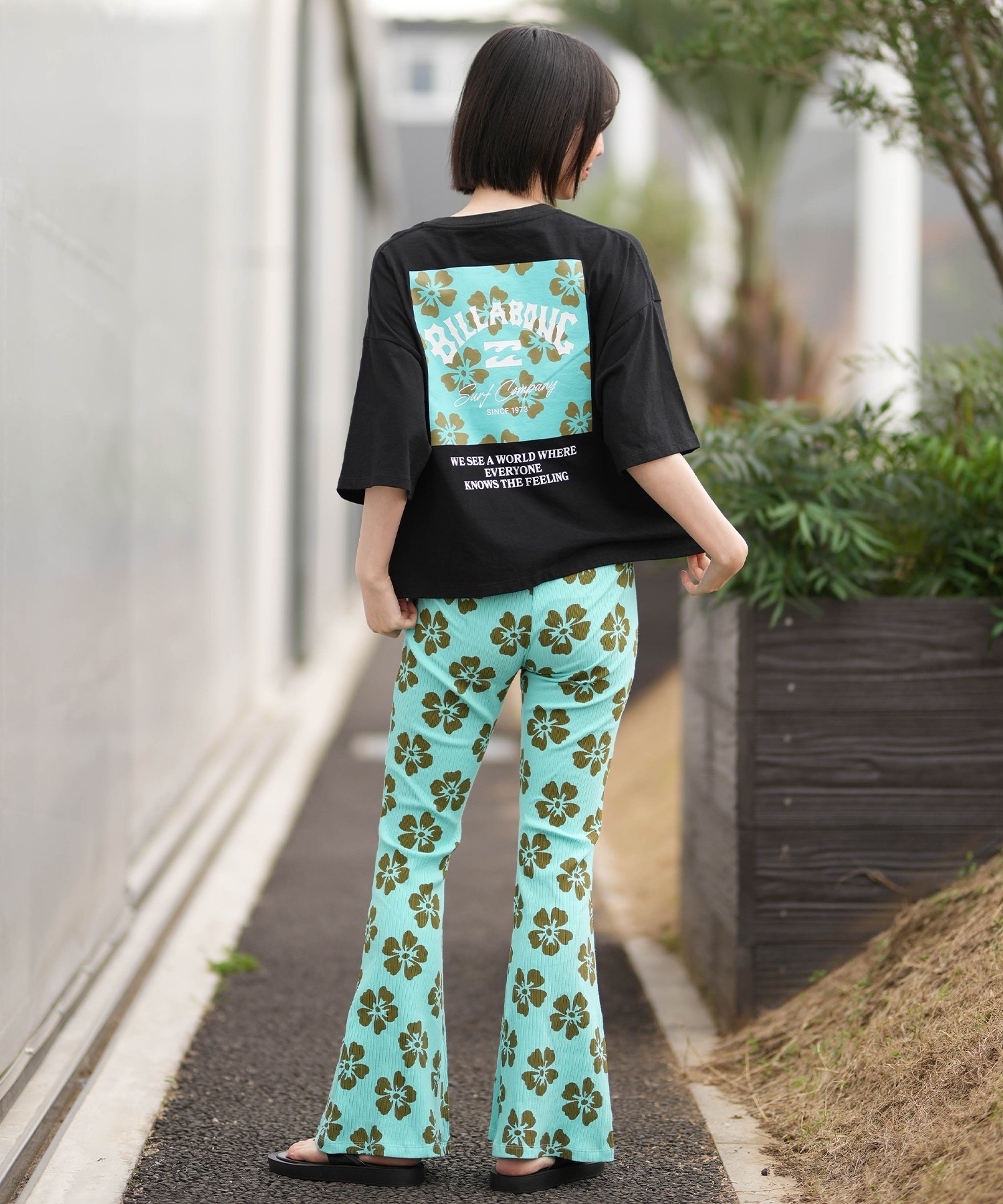 BILLABONG ビラボン ロングパンツ レディース 花柄 FLARE LEGGING