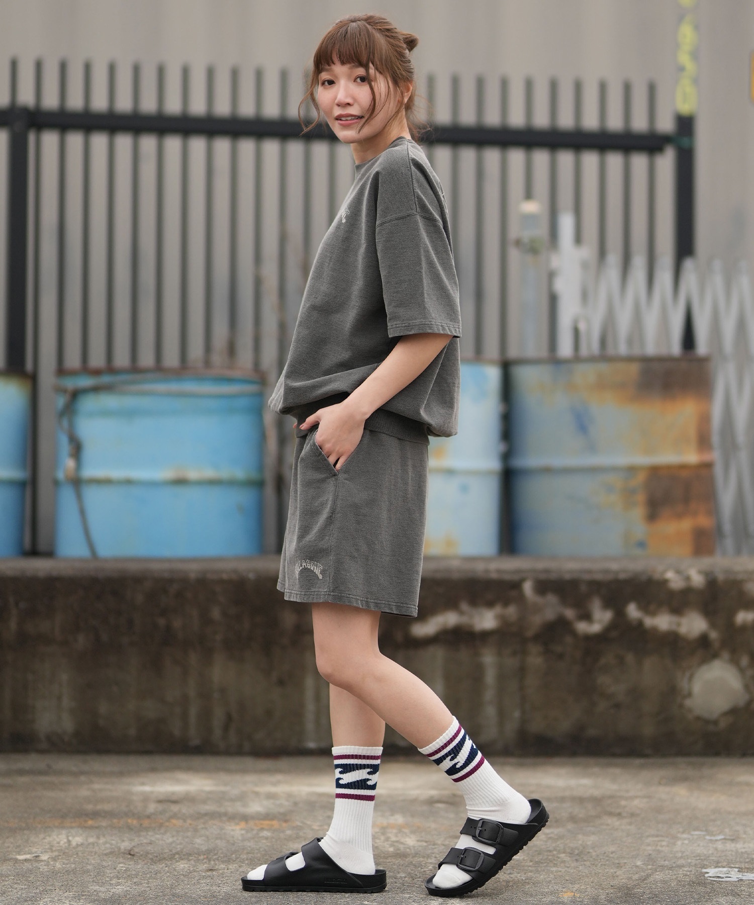 BILLABONG ビラボン ショートパンツ レディース ARCH LOGO SWEAT