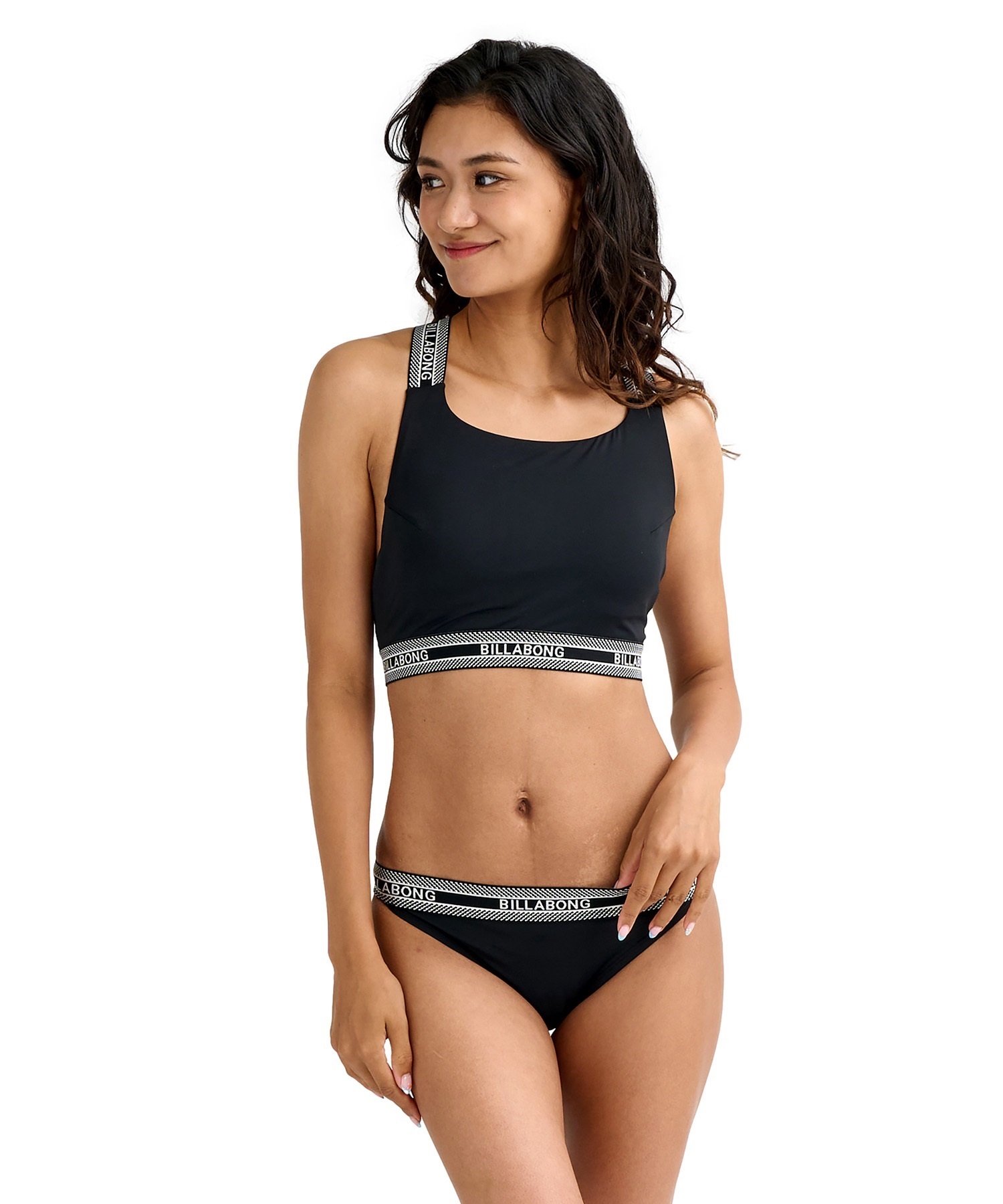 BILLABONG ビラボン 水着 ビキニ レディース 花柄 ロゴ HIGH NECK SURF