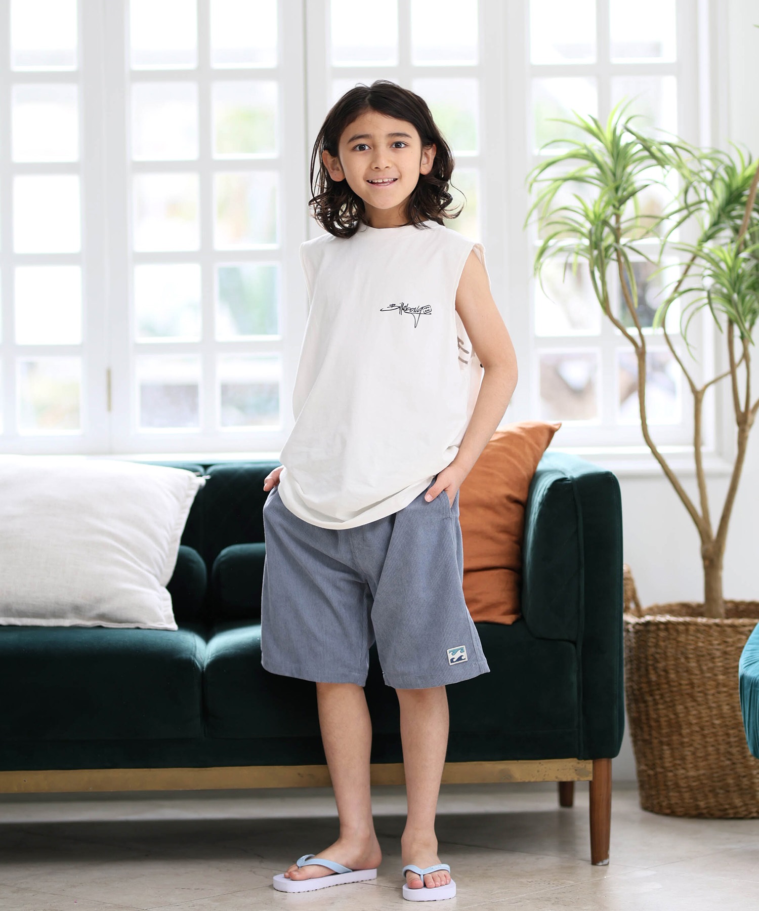 BILLABONGビラボン ハーフパンツ ショートパンツ キッズ ジュニア 子供 ウォークショーツ コーデュロイ UVカット 水陸両用 BG015650(WBL-140cm)