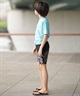 BILLABONG ビラボン 水着 ラッシュガード 半袖 Tシャツ キッズ ジュニア 子供 BOYS RASHGUARD LOGO S S BG015850(BLU-130cm)