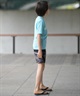 BILLABONG ビラボン 水着 ラッシュガード 半袖 Tシャツ キッズ ジュニア 子供 BOYS RASHGUARD LOGO S S BG015850(BLU-130cm)