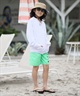 BILLABONG ビラボン ラッシュガード ジップアップ パーカー キッズ BOYS RASHGUARD ZIP HOODIE  BG015852(WHT-130cm)