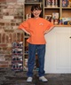 BILLABONG ビラボン 半袖 Tシャツ キッズ ジュニア 子供 バックプリント MESSAGE ARCH BG015251(OFB-130cm)