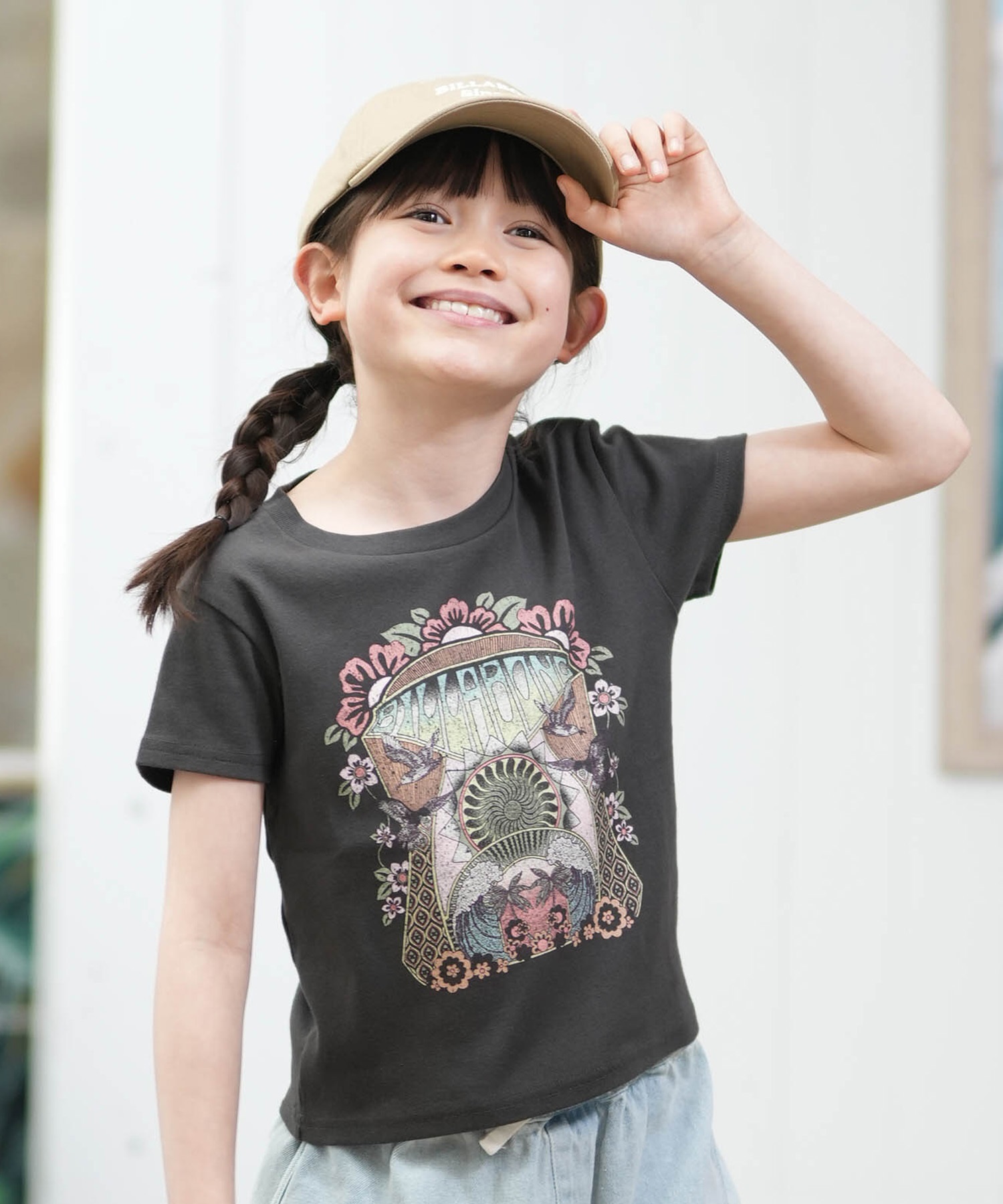 BILLABONG ビラボン 半袖 Tシャツ キッズ ジュニア 子供 クルーネック GRAPHIC BG015252(LPC1-130cm)