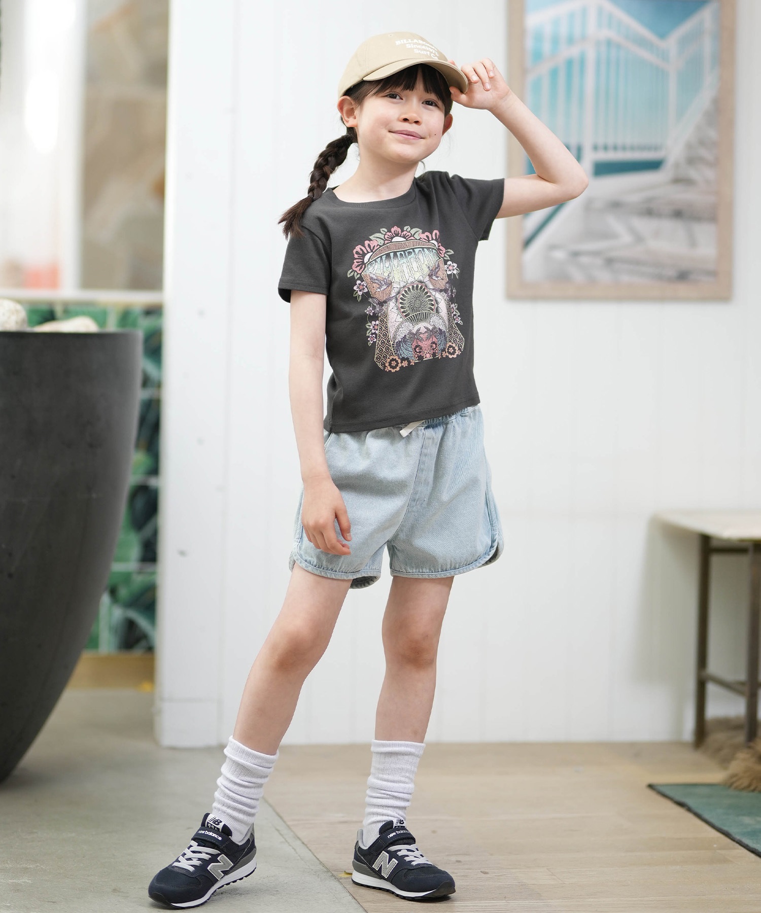 BILLABONG ビラボン 半袖 Tシャツ キッズ ジュニア 子供 クルーネック GRAPHIC BG015252(LPC1-130cm)