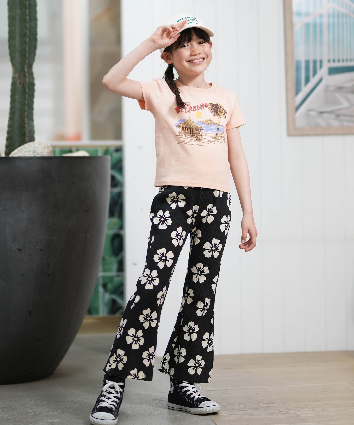 BILLABONG ビラボン 半袖 Tシャツ キッズ ジュニア 子供 クルーネック GRAPHIC BG015252(LPC1-130cm)