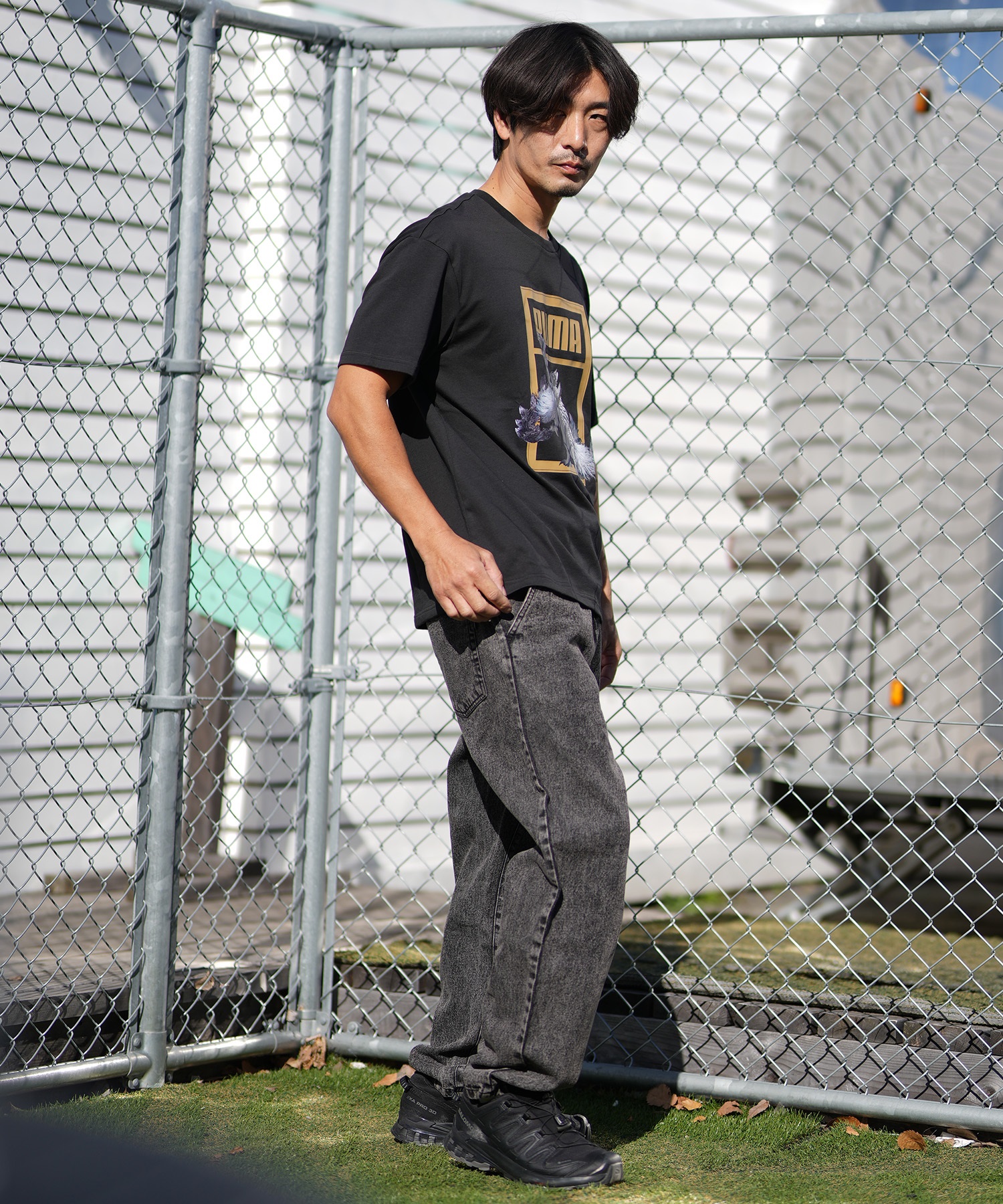 PUMA プーマ 半袖 Tシャツ メンズ モンスターハンターワイルズ コラボレーション 636486(01-M)