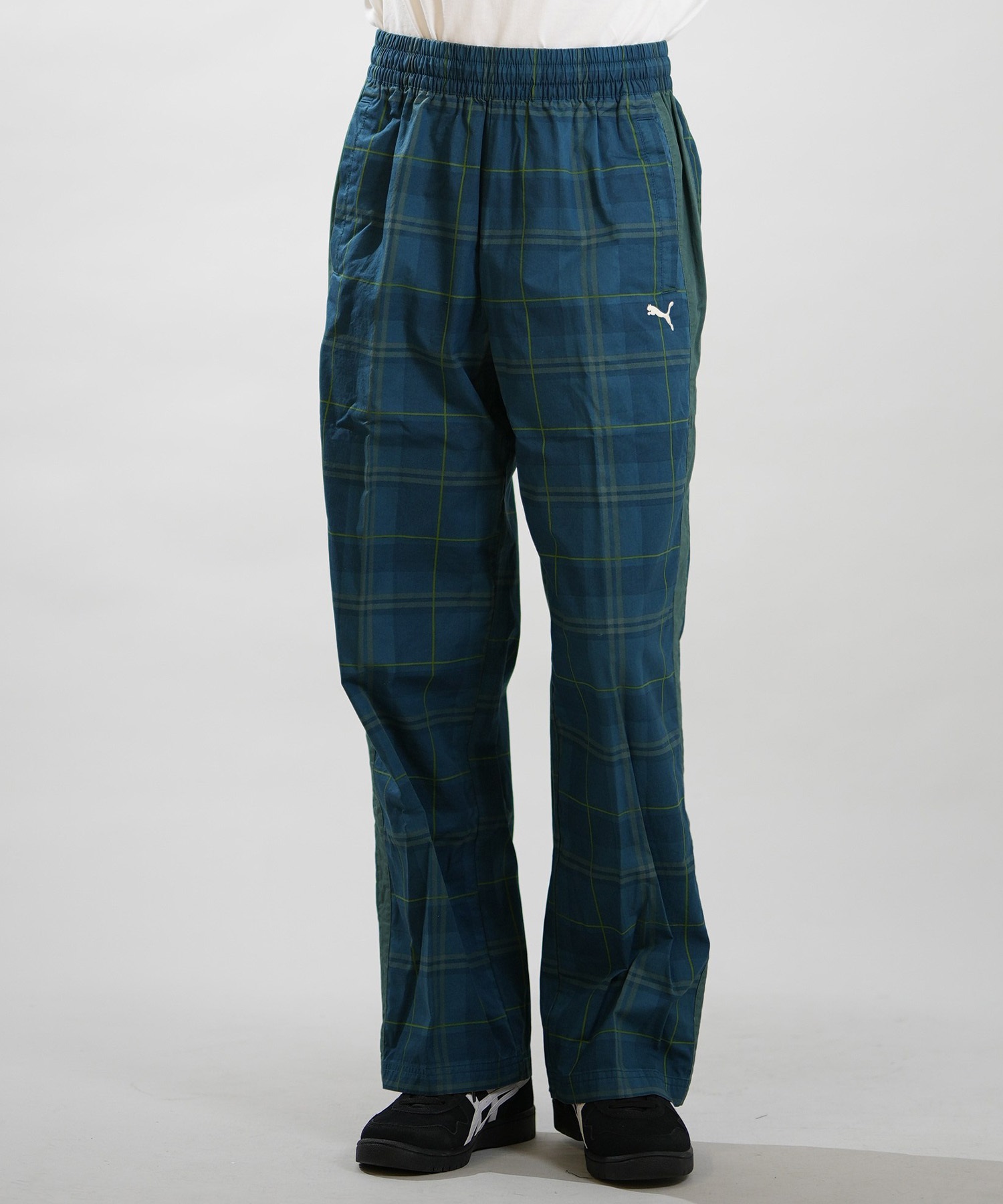 PUMA プーマ ジャージ トラックパンツ メンズ チェック T7 WOVEN TRACK