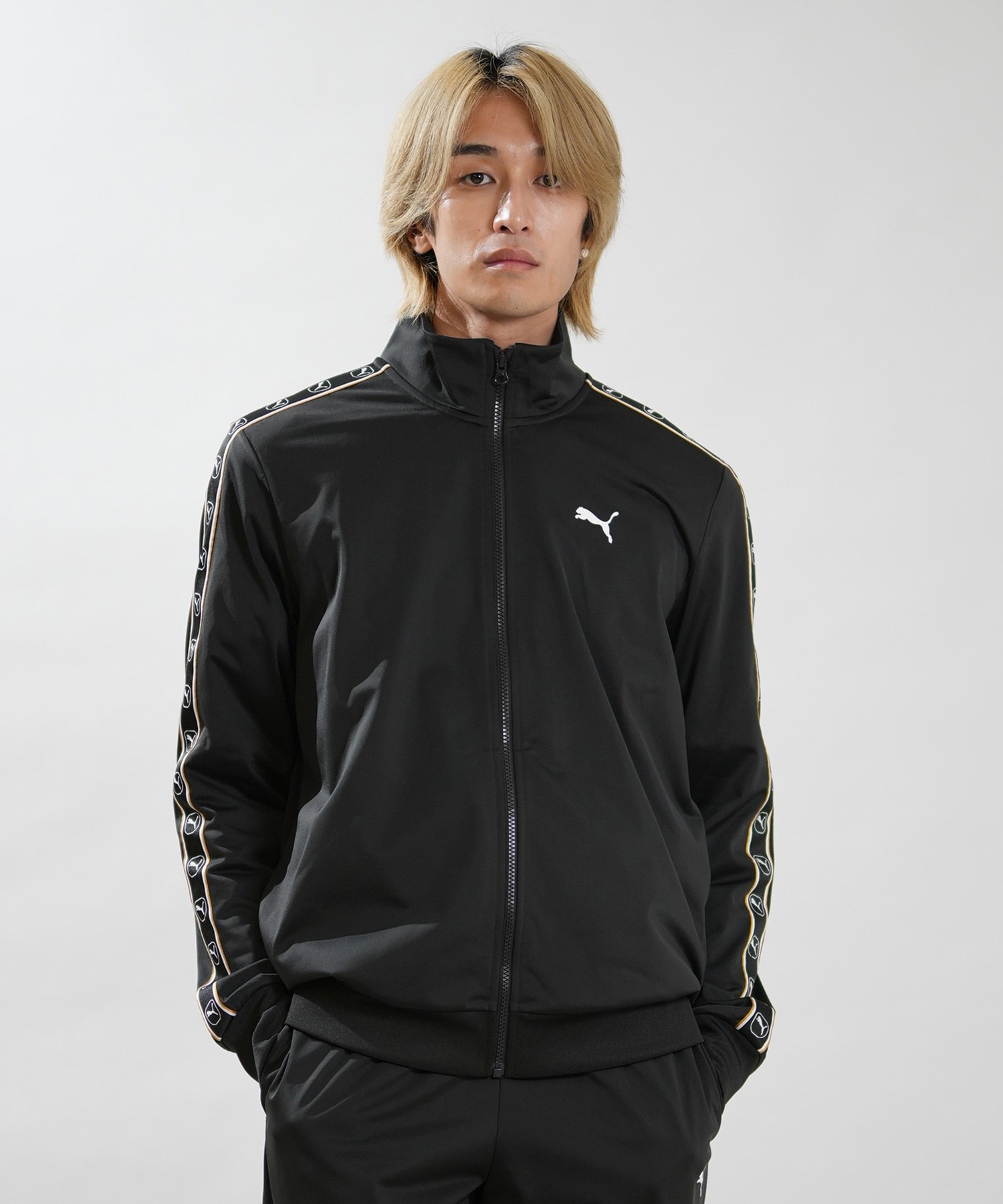 PUMA ×  ジャージ トラックパンツ 黒 プーマ ジャージ タイト PUMA プーマ ジャージ トラックジャケット ジャージ トラックパンツ