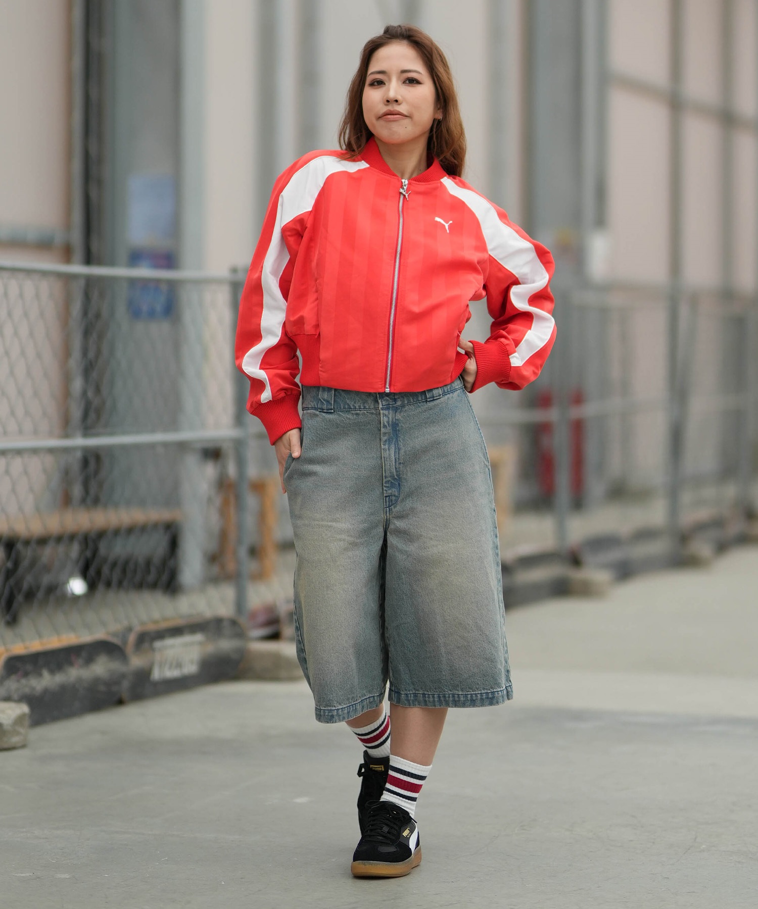 PUMA プーマ ジャージ トラックジャケット レディース ロゴ FUTURE