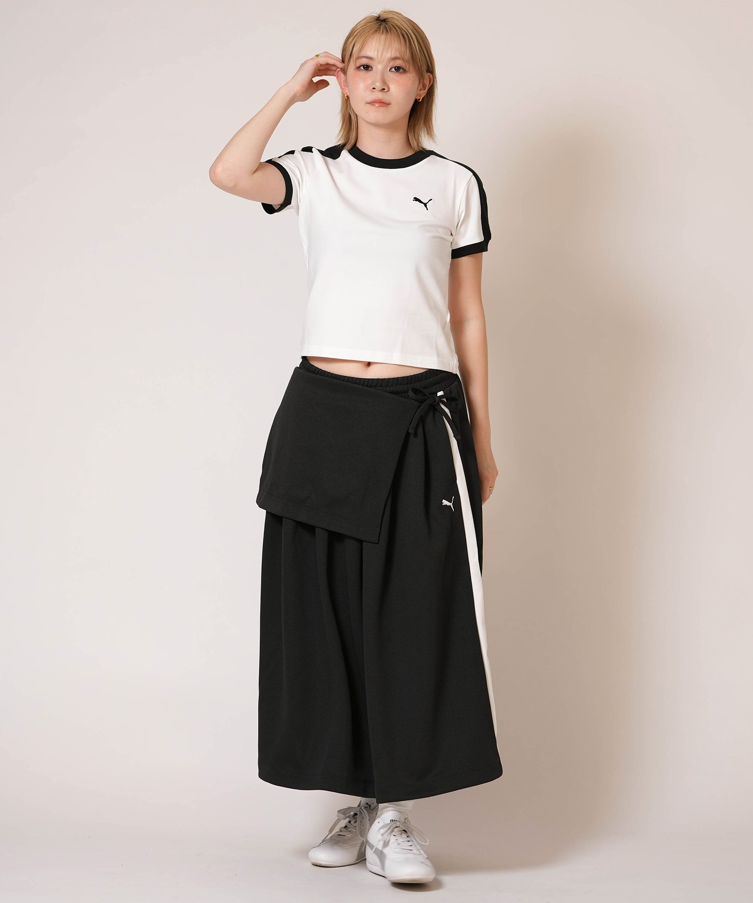 PUMA プーマ 半袖 Tシャツ レディース ショート丈 T7 スリム 633952