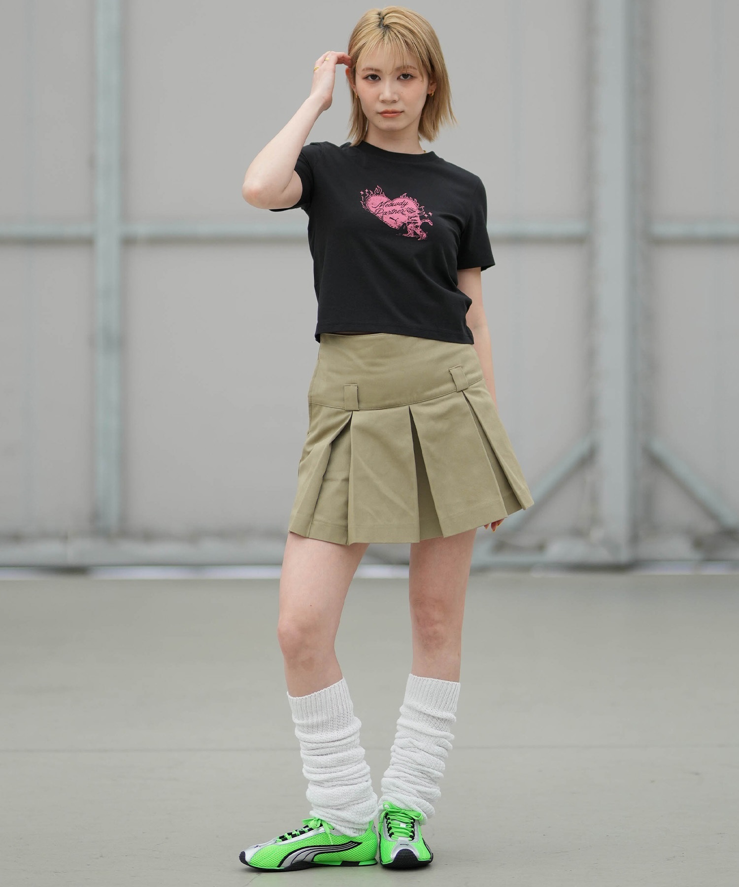 PUMA プーマ 半袖 Tシャツ レディース クロップド丈 ショート丈