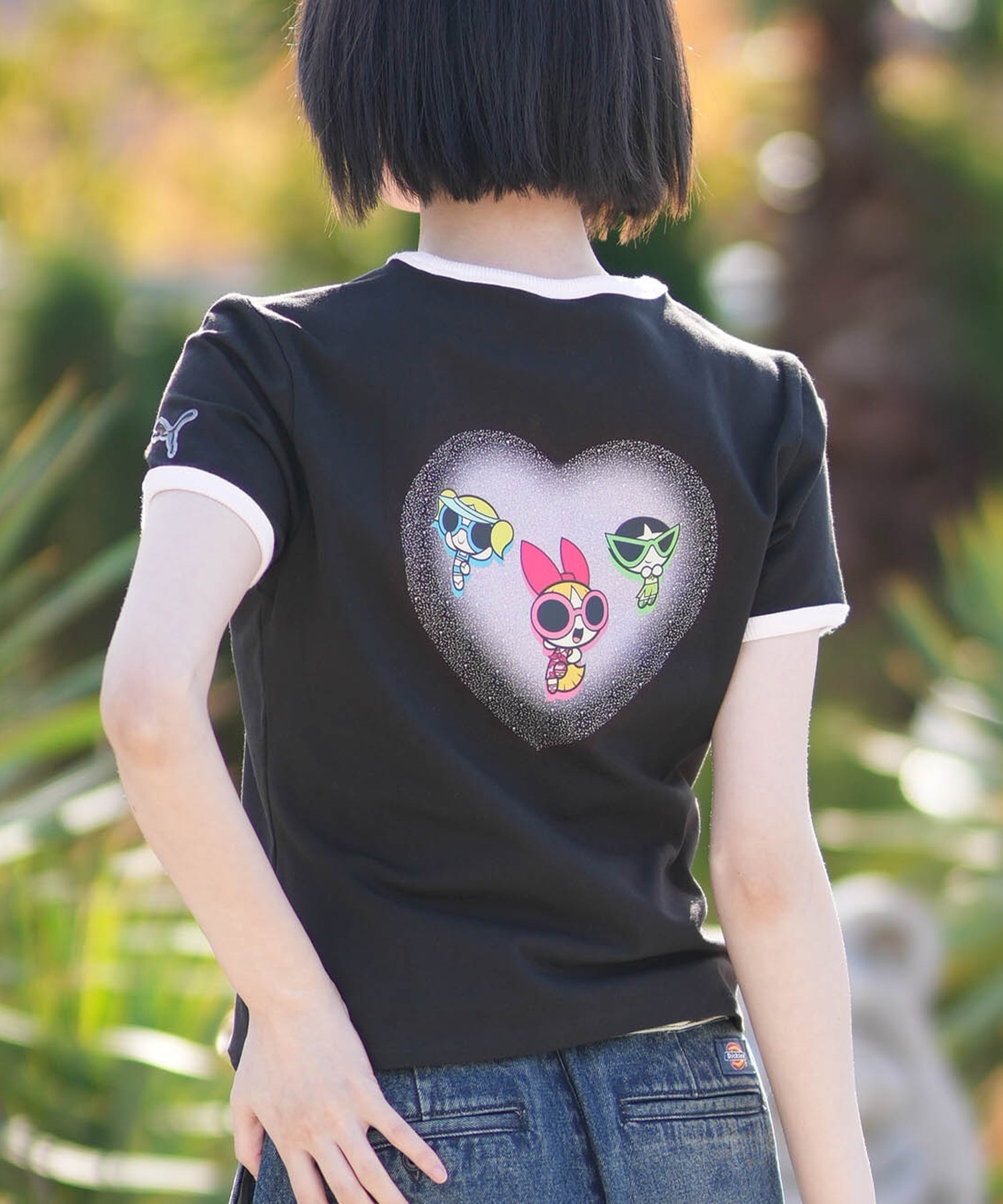 PUMA プーマ 半袖 Tシャツ レディース パワーパフガールズ コラボ PPG