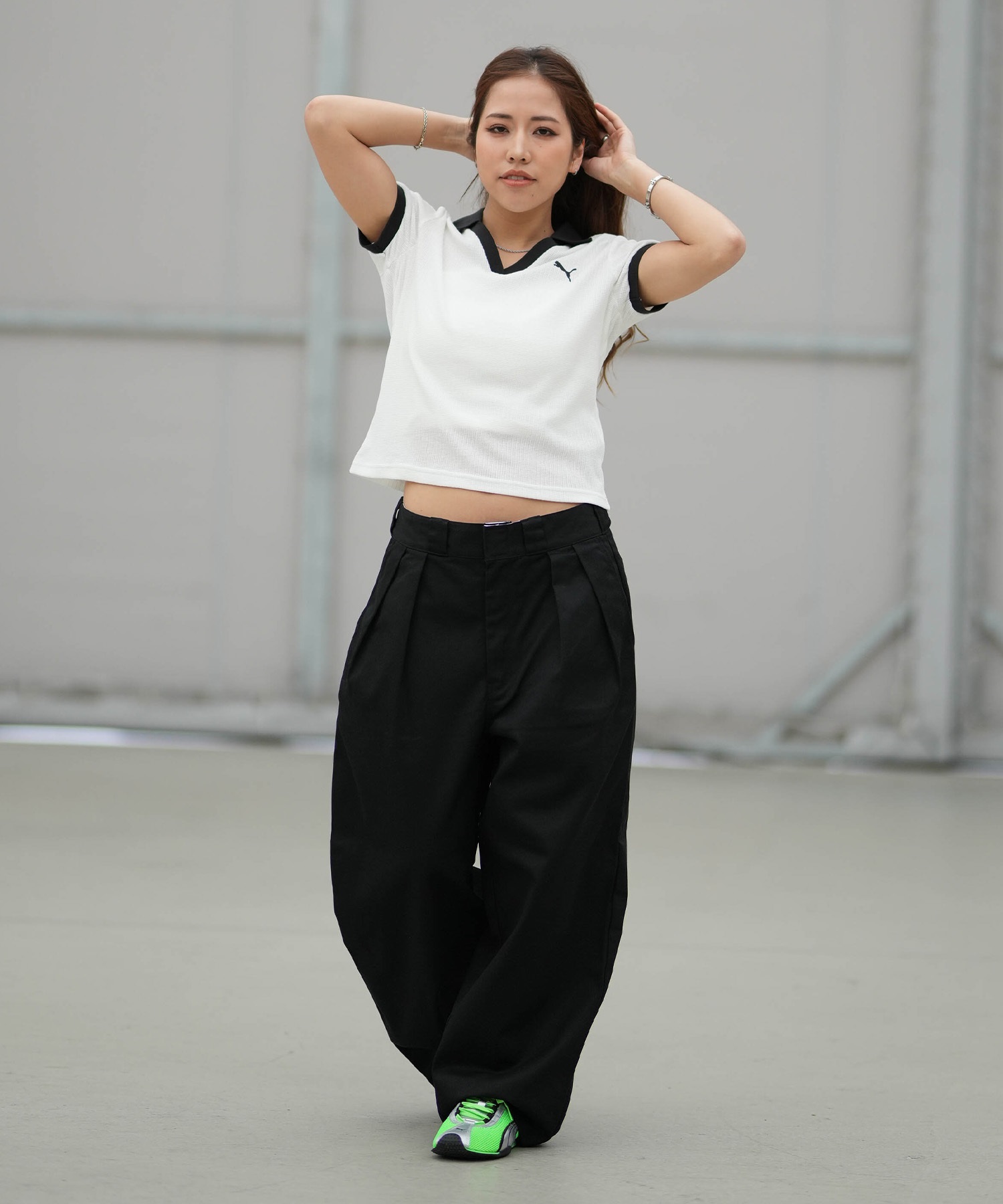 PUMA プーマ 半袖 Tシャツ レディース シンプル WARDROBE ESS