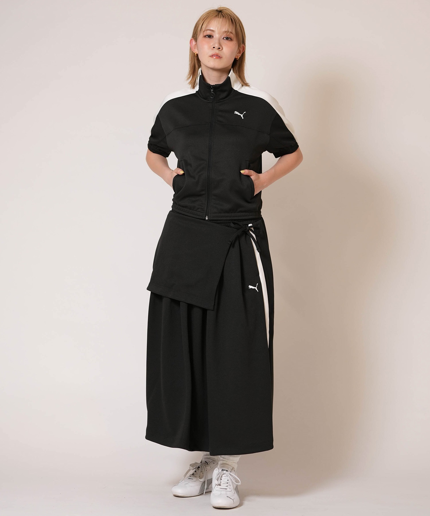PUMA プーマ スカート レディース T7 ミディ プリーツ 636872 スカート