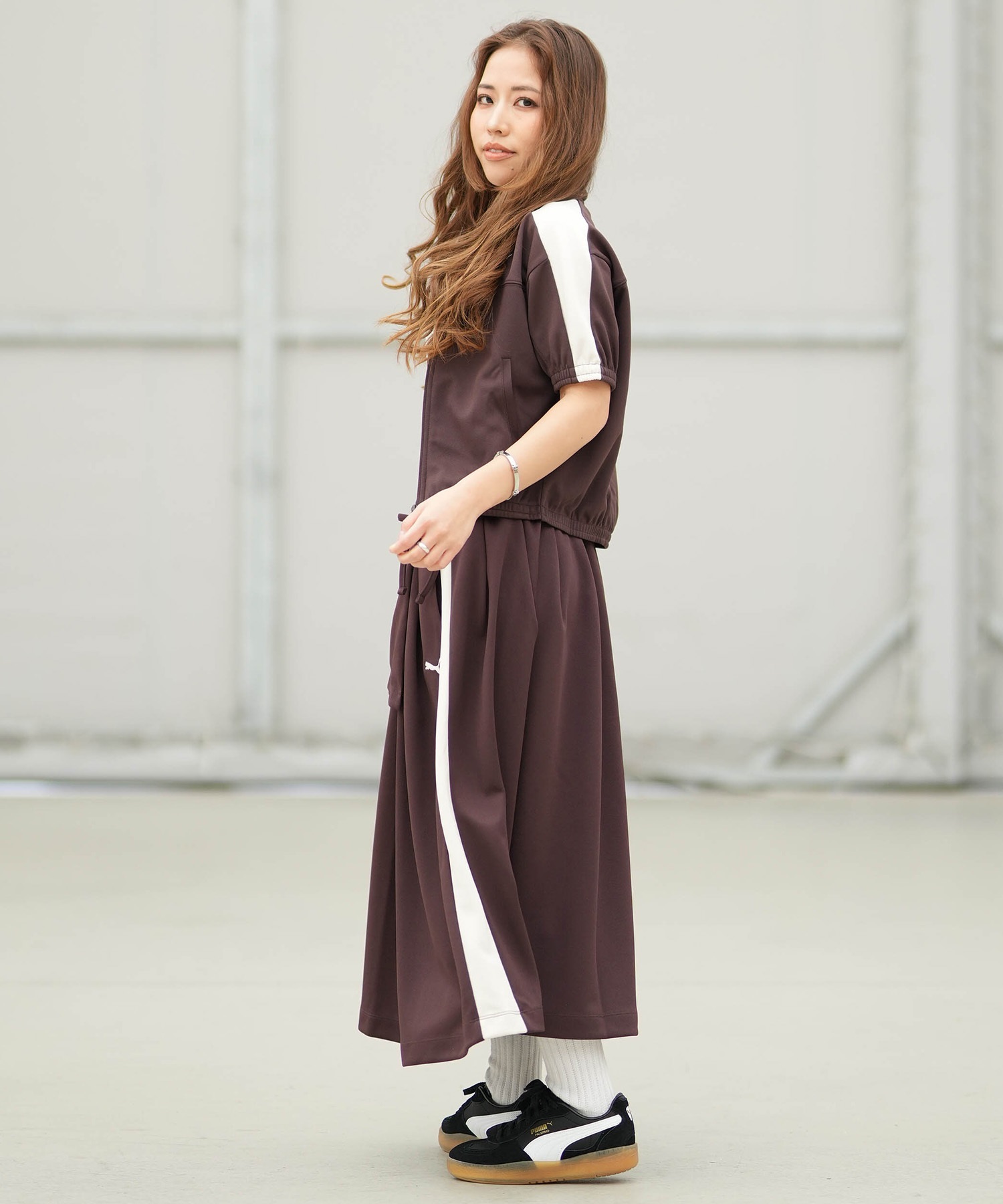 PUMA プーマ スカート レディース T7 ミディ プリーツ 636872 スカート