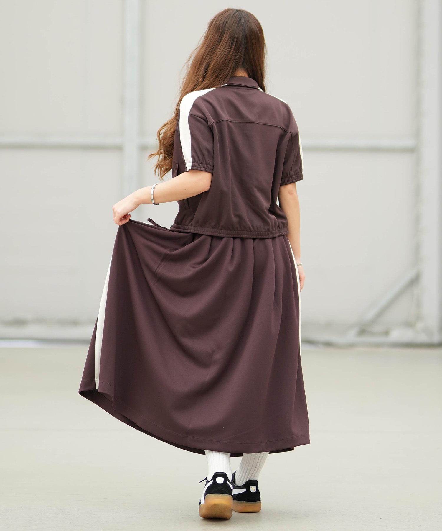 PUMA プーマ スカート レディース T7 ミディ プリーツ 636872 スカート
