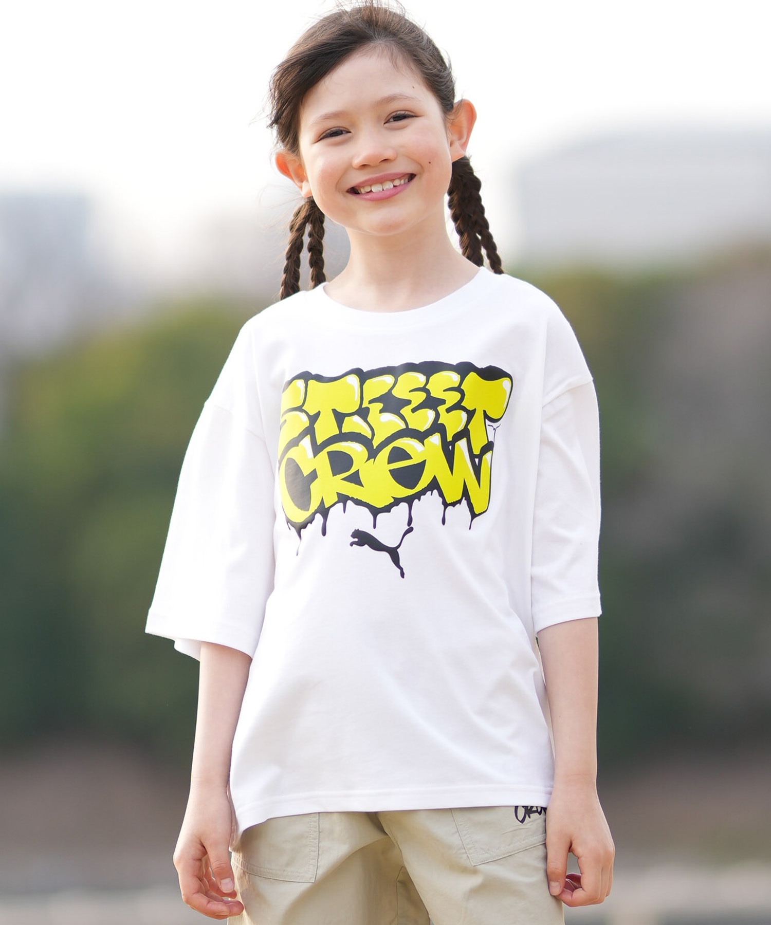 PUMA プーマ 半袖 Tシャツ キッズ ジュニア 子供 MID90S GRAPHIC TEE