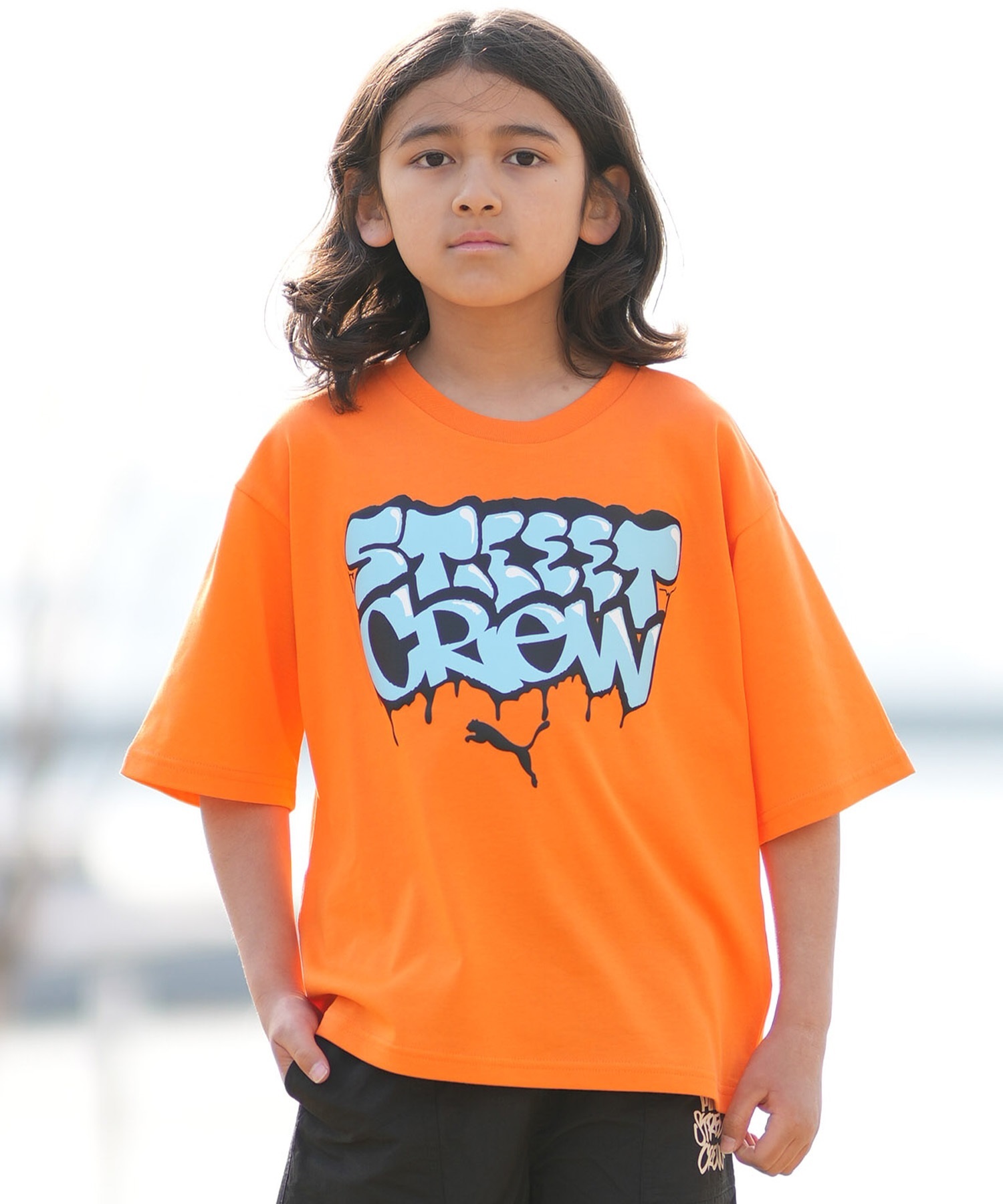 PUMA プーマ 半袖 Tシャツ キッズ ジュニア 子供 MID90S GRAPHIC TEE