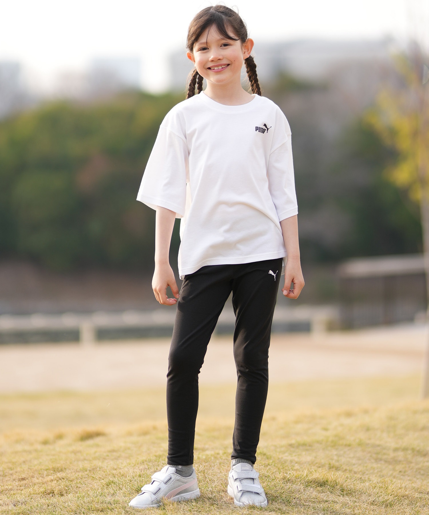 PUMA プーマ ロングパンツ キッズ ジュニア 子供 ESS ﾚｷﾞﾝｽ G 687783