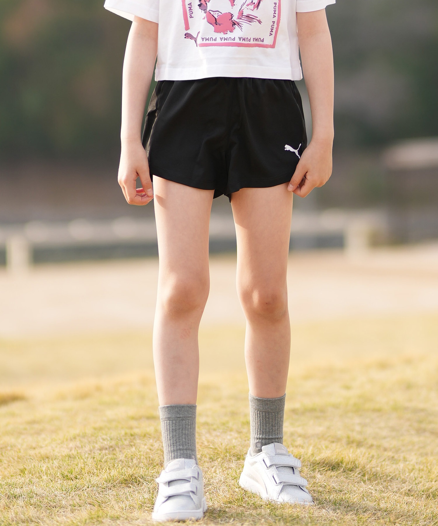 PUMA プーマ ハーフパンツ ショートパンツ キッズ ジュニア 子供 TAD