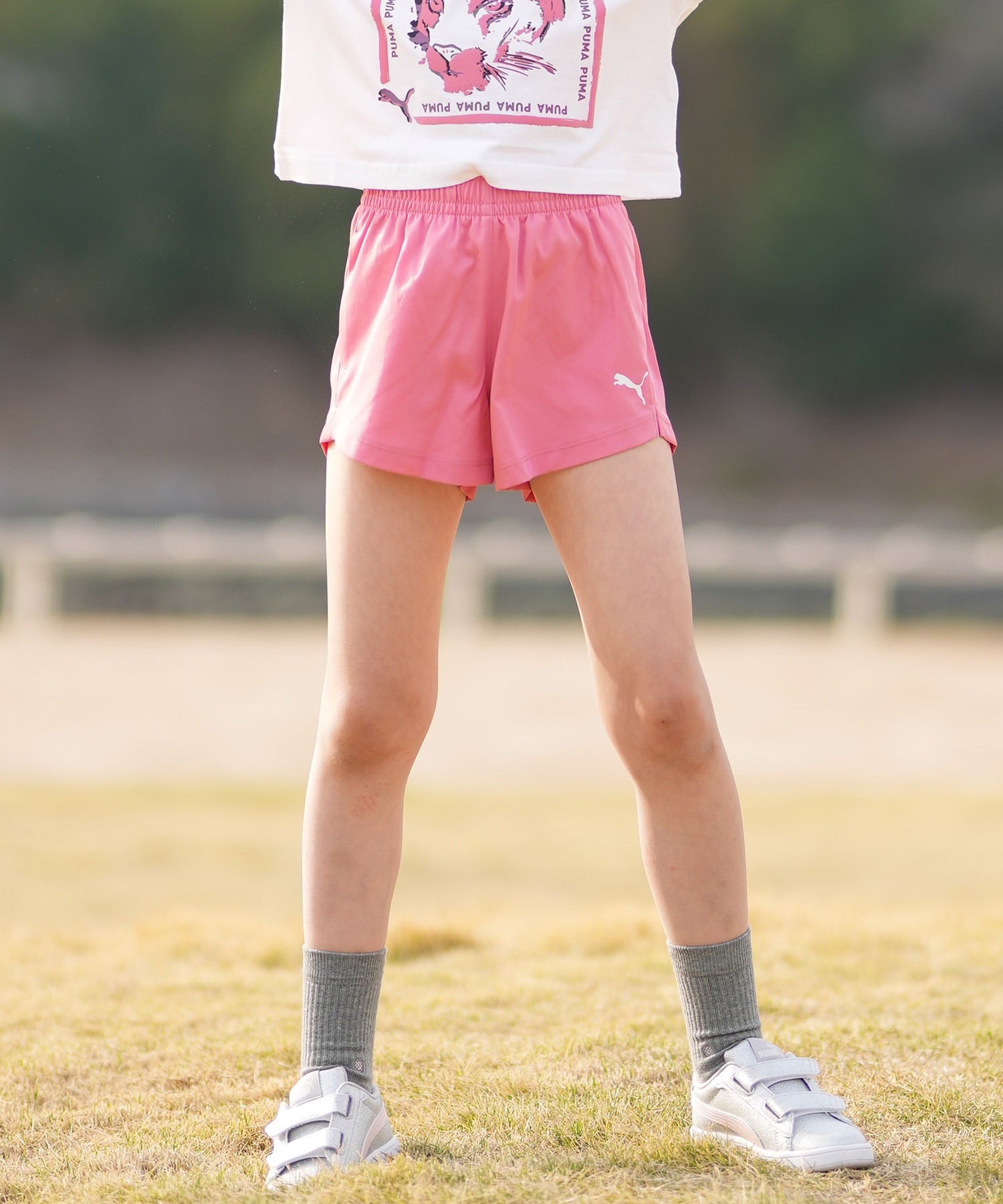 PUMA プーマ ハーフパンツ ショートパンツ キッズ ジュニア 子供 TAD