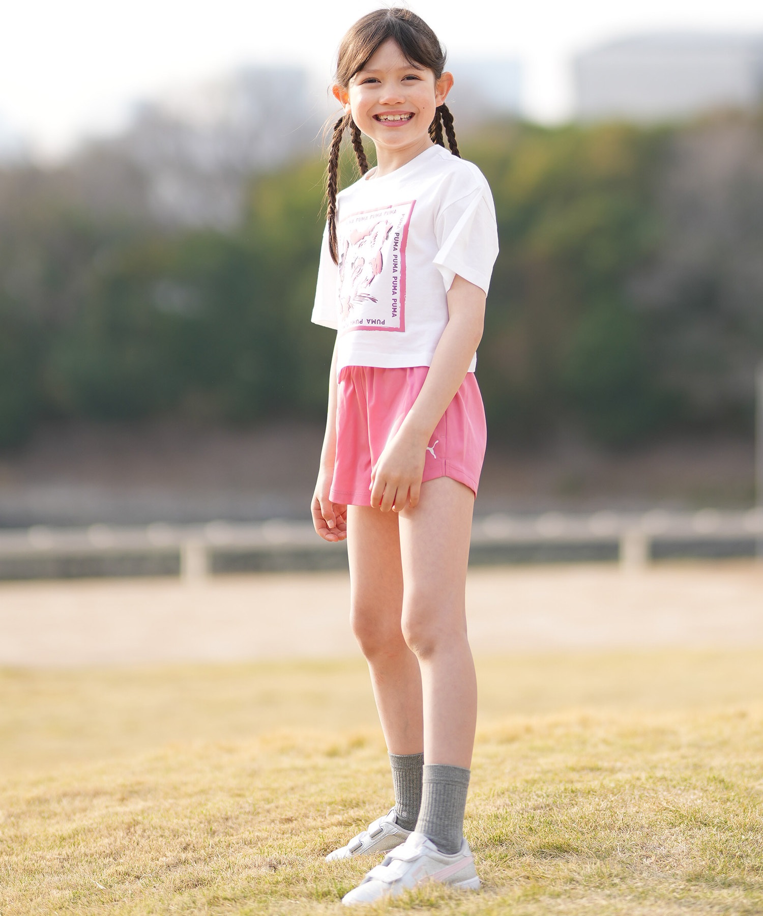 PUMA プーマ ハーフパンツ ショートパンツ キッズ ジュニア 子供 TAD ESS ウーブン ショーツ G 527194(25-130cm)
