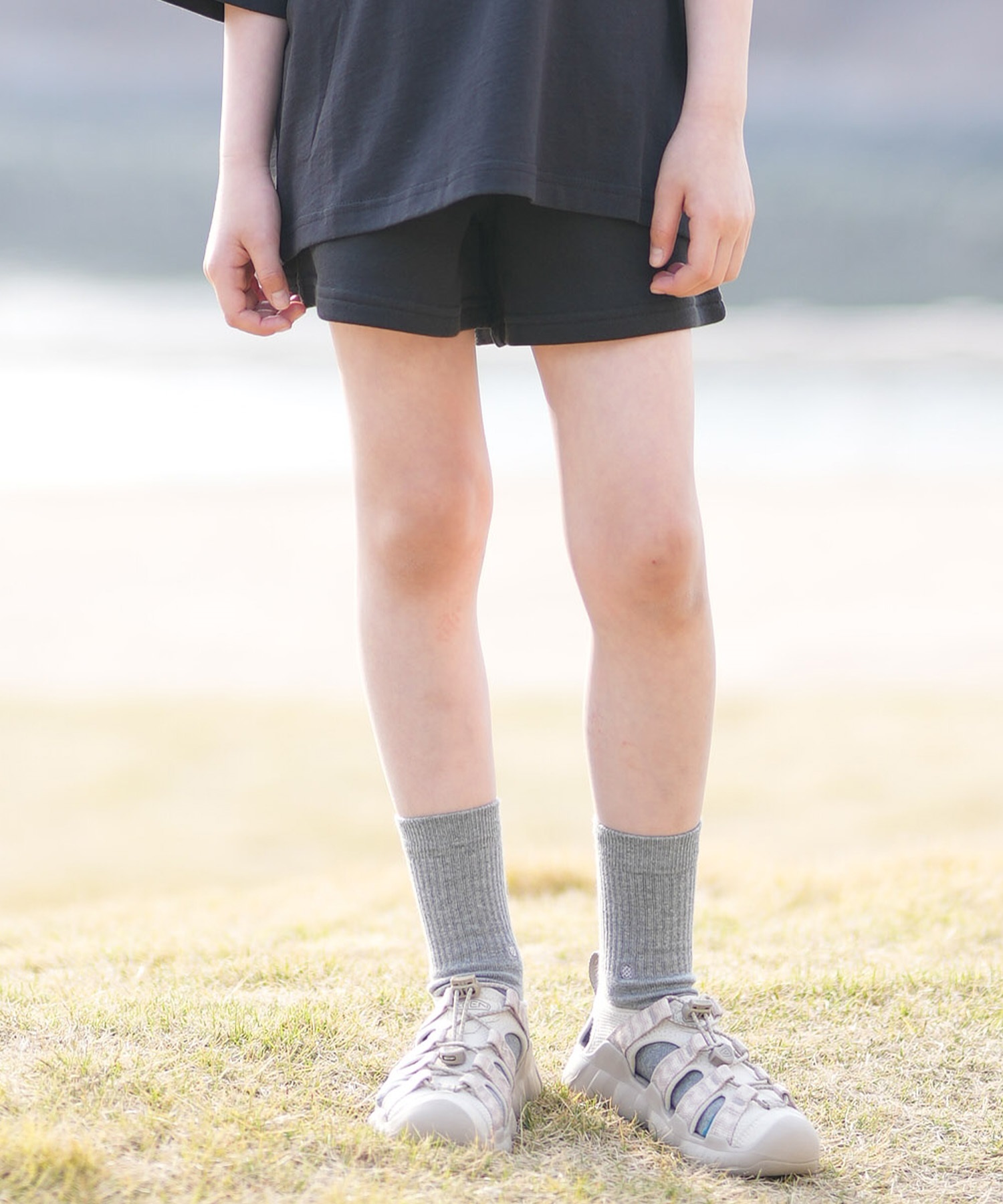 PUMA プーマ ハーフパンツ ショートパンツ キッズ ジュニア 子供 ESS プーマ ロゴ ハイウェスト ショートPT TR G 694245(59-130cm)
