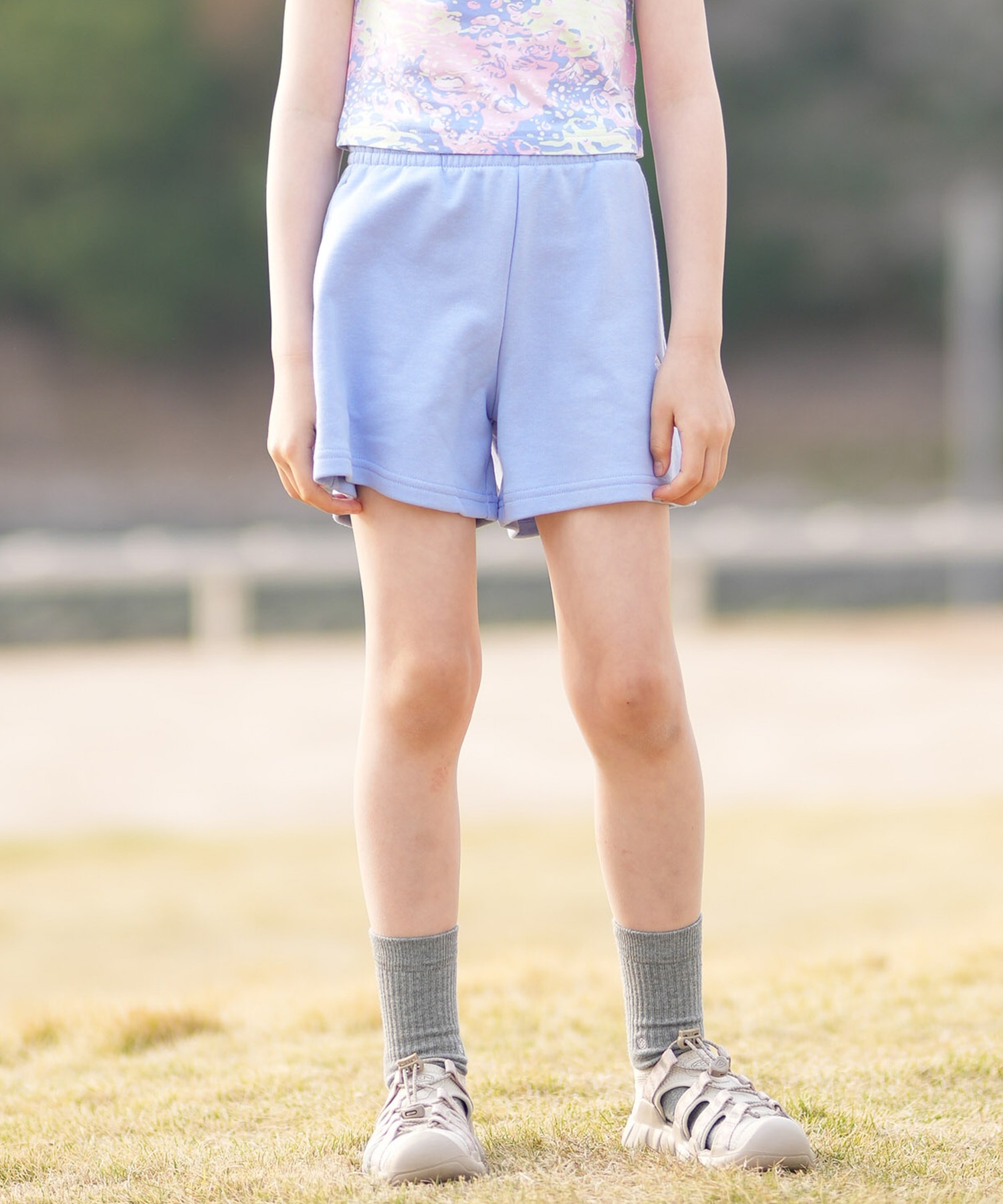 PUMA プーマ ハーフパンツ ショートパンツ キッズ ジュニア 子供 ESS プーマ ロゴ ハイウェスト ショートPT TR G 694245(59-130cm)