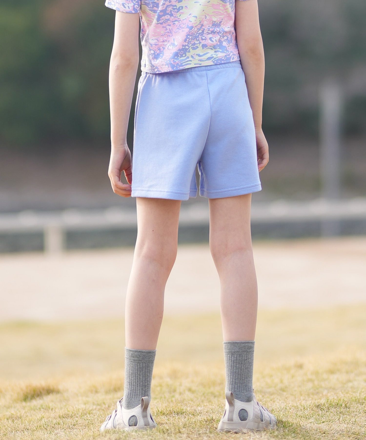 PUMA プーマ ハーフパンツ ショートパンツ キッズ ジュニア 子供 ESS プーマ ロゴ ハイウェスト ショートPT TR G 694245(59-130cm)