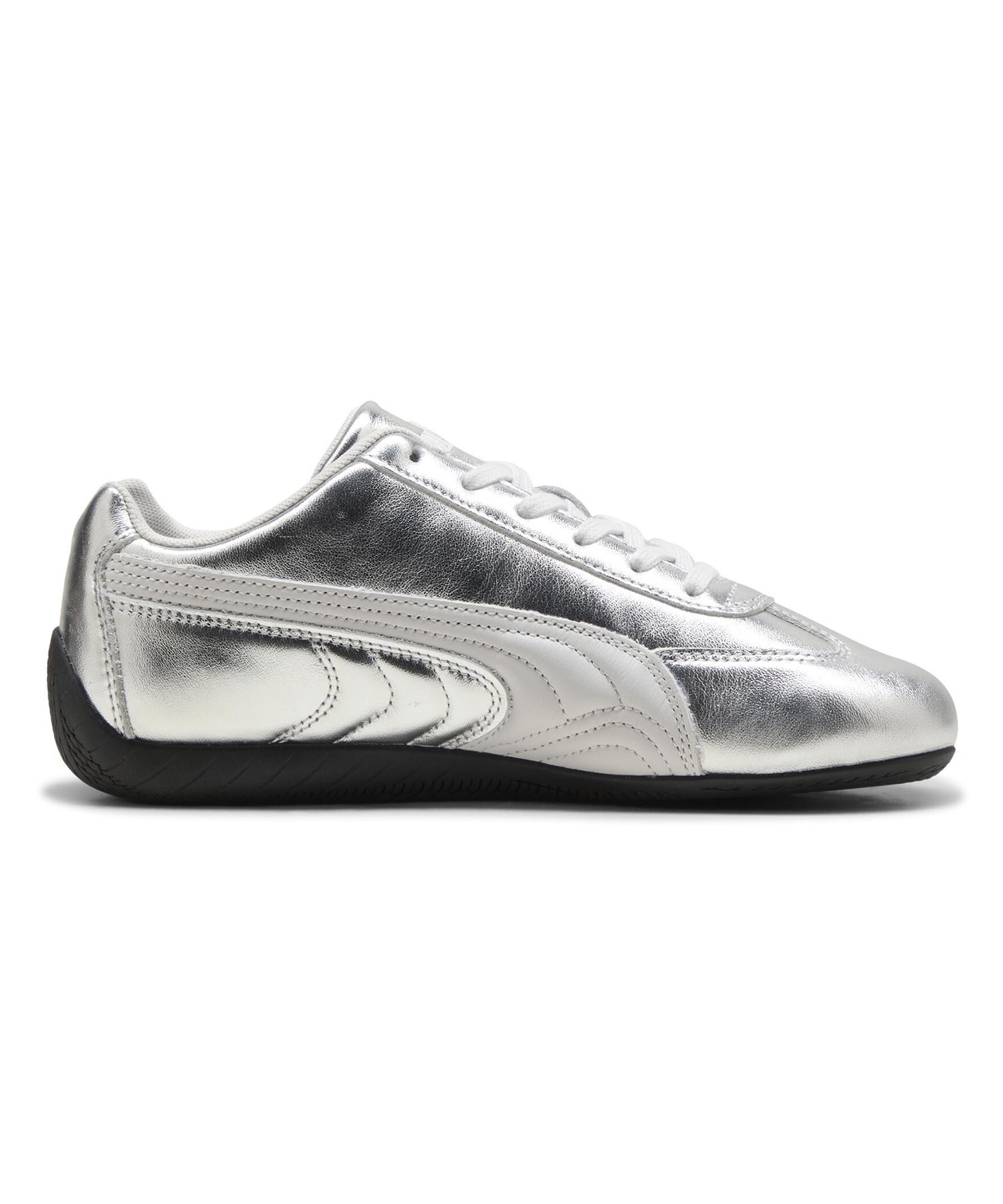 PUMA プーマ ロープロファイルスニーカー レディース ローカット SPEEDCAT SILVER WNS 406881 01(01-23.0cm)