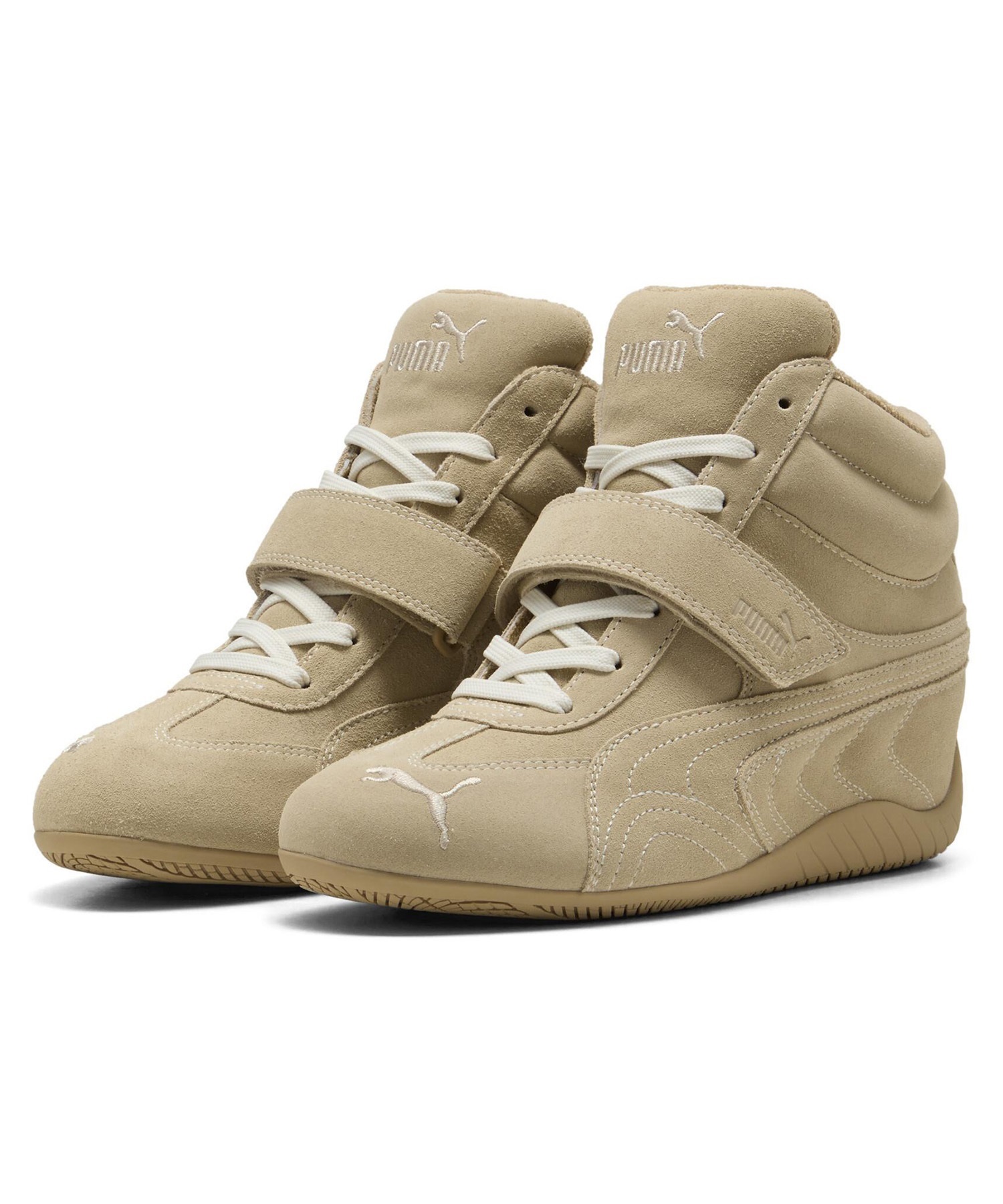 PUMA プーマ スニーカー レディース ハイカット SPEEDCAT WEDGE FADED WNS 408118 01(01-23.0cm)