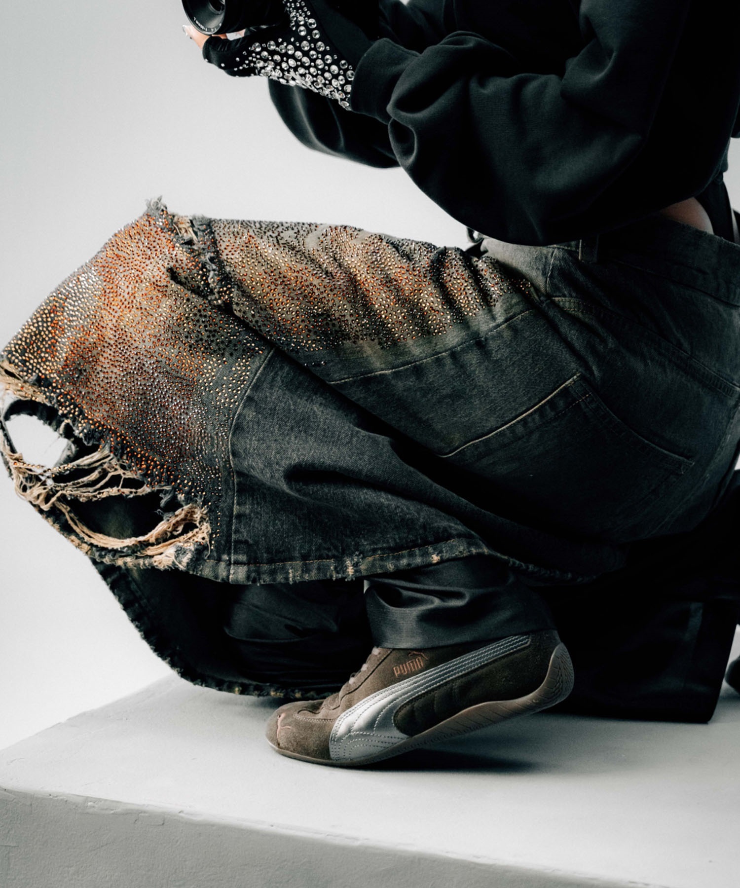 PUMA プーマ スニーカー レディース SPEEDCAT LUX スピードキャット 408198 01(01-23.0cm)