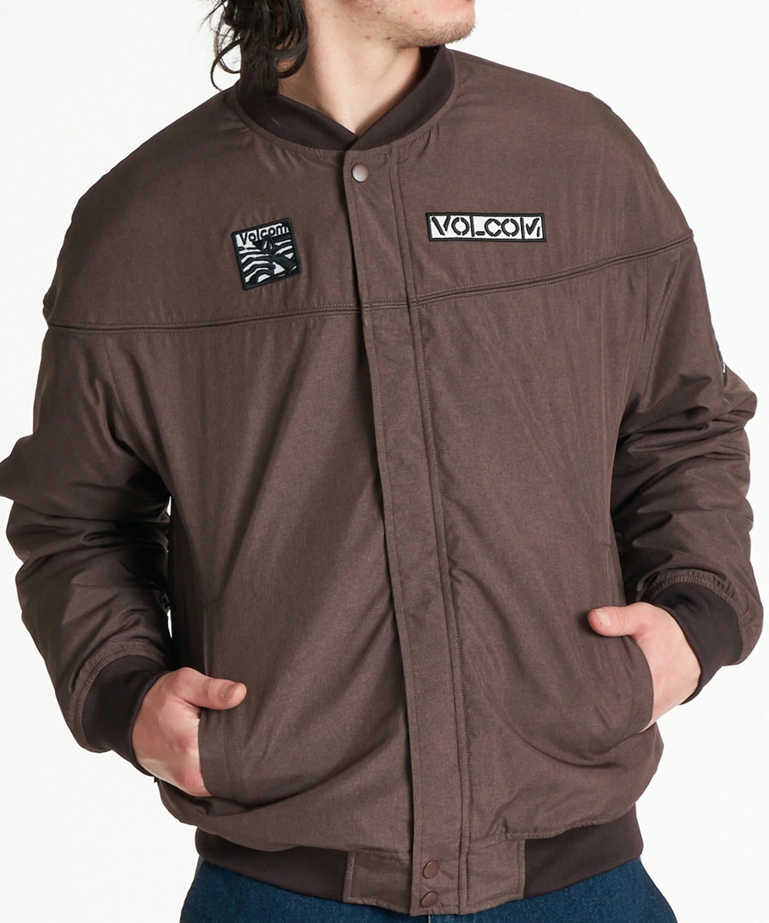 新品　ボルコム　ジャケット　ブルゾン VOLCOM ボルコム ブルゾン メンズ 中綿 ロゴ ダービージャケット