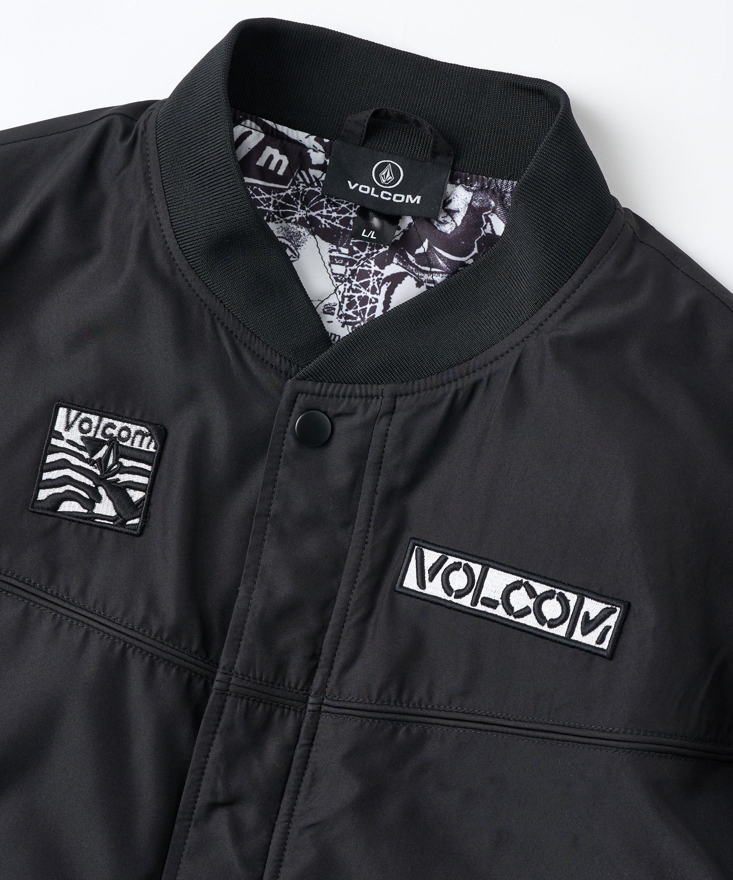 VOLCOM ボルコム ブルゾン メンズ 中綿 ロゴ ダービージャケット
