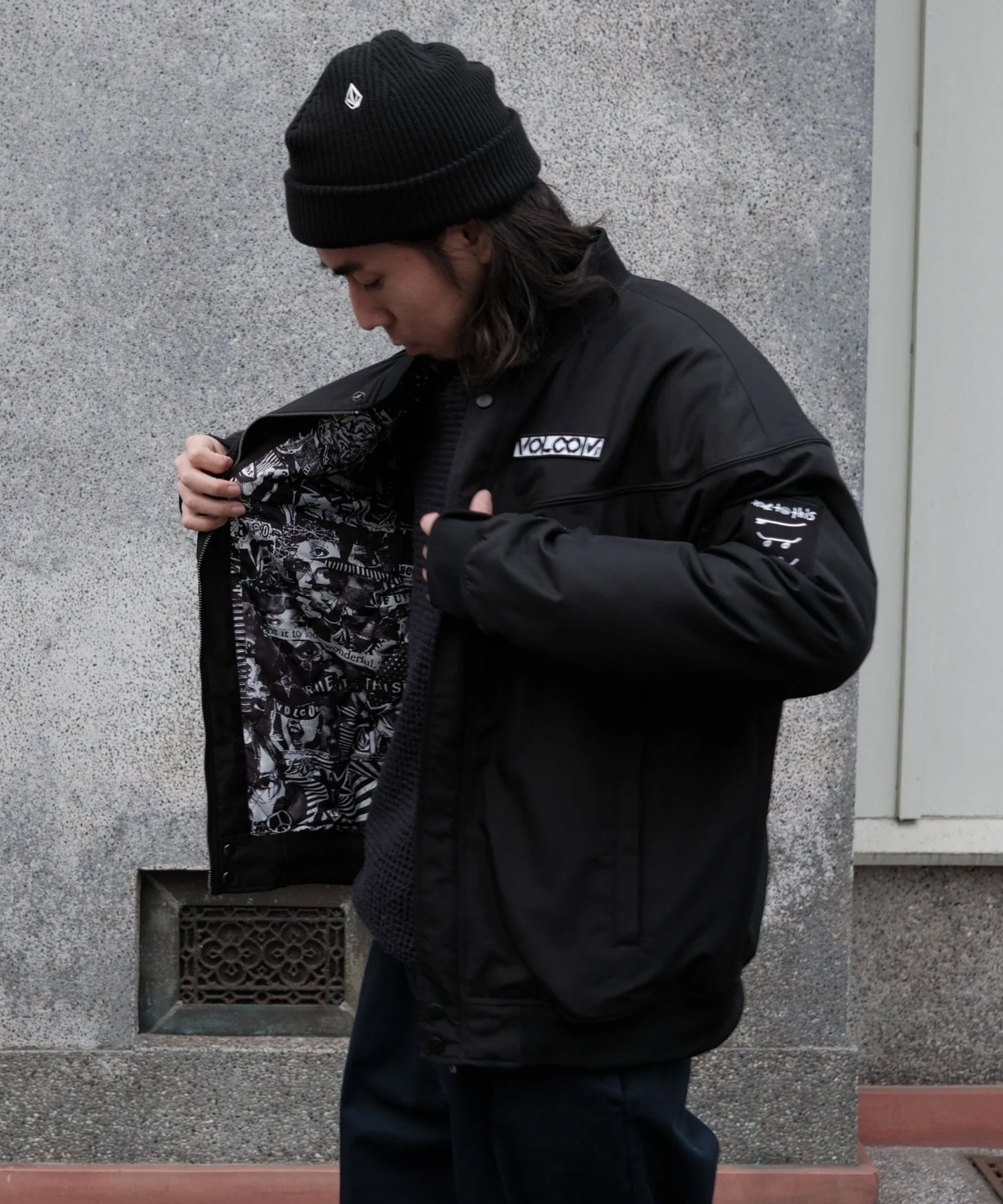 VOLCOM ボルコム ブルゾン メンズ 中綿 ロゴ ダービージャケット